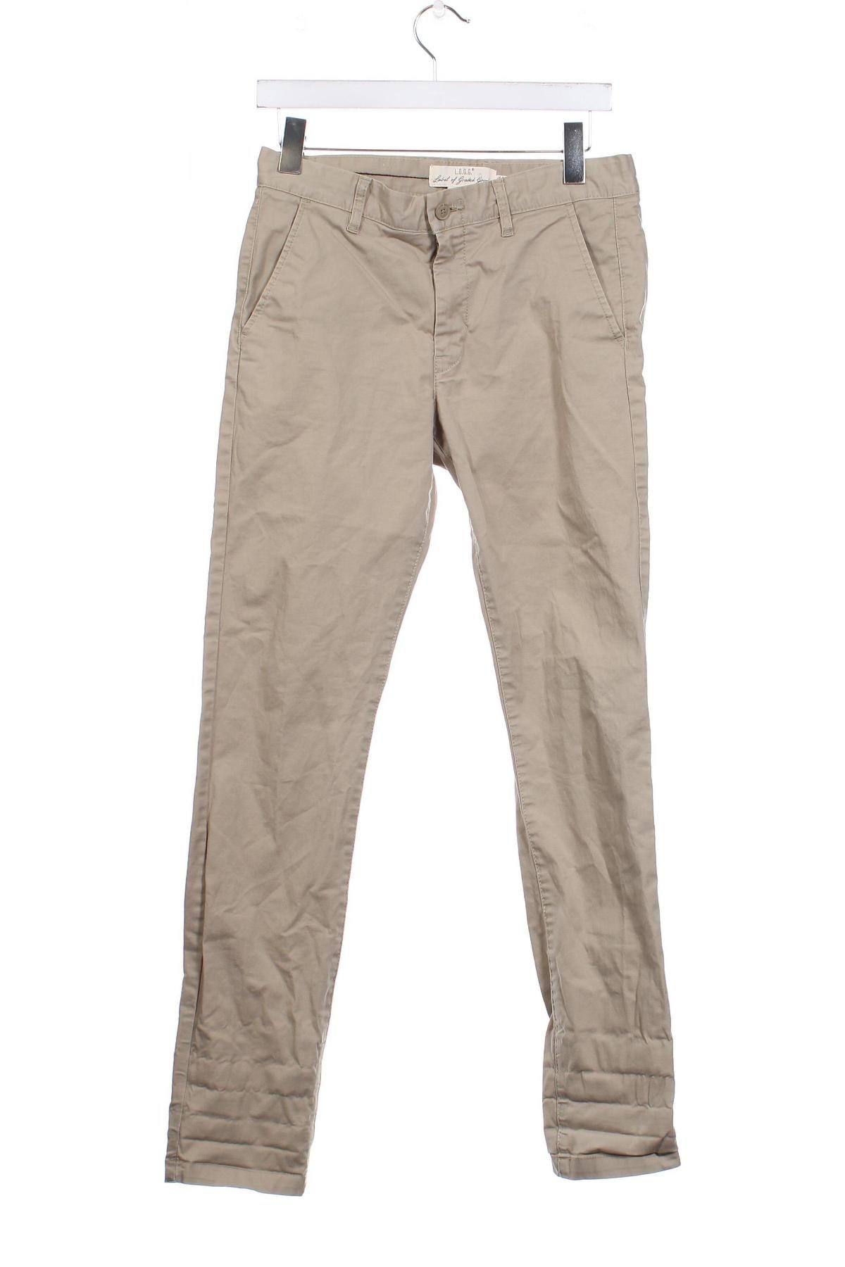 Мъжки панталон H&M L.O.G.G., Размер S, Цвят Бежов, Цена 4,64 лв.