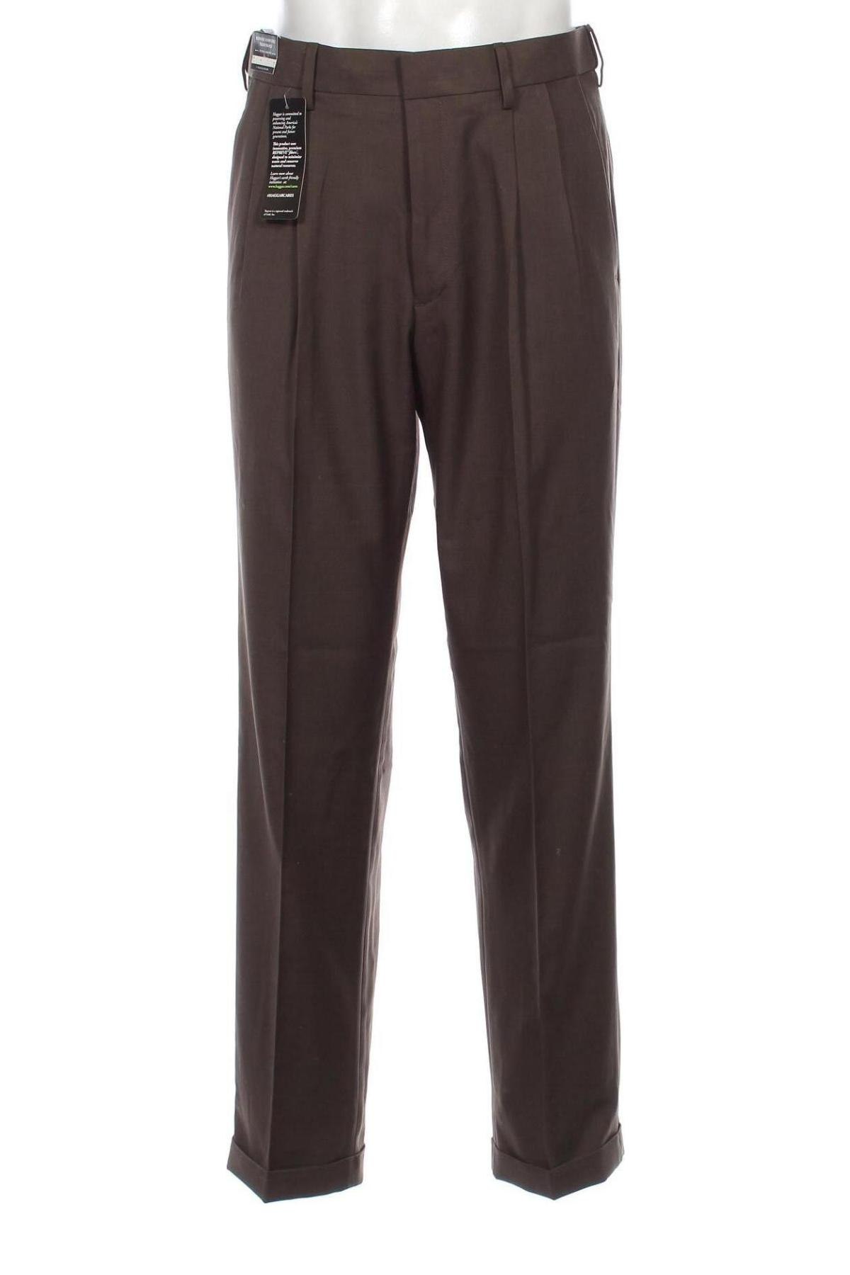 Мъжки панталон Haggar, Размер M, Цвят Кафяв, Цена 18,86 лв.
