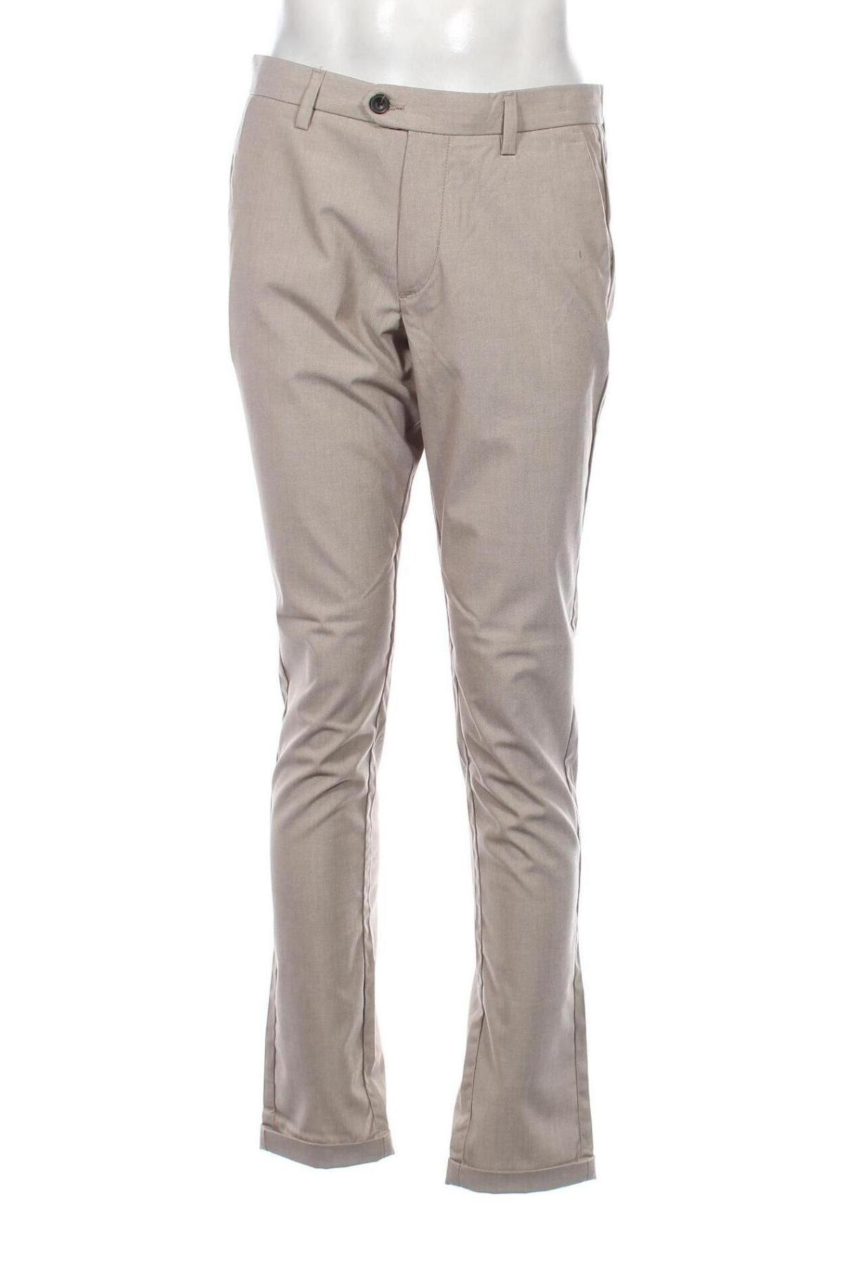 Ανδρικό παντελόνι Jack & Jones, Μέγεθος L, Χρώμα  Μπέζ, Τιμή 51,03 €