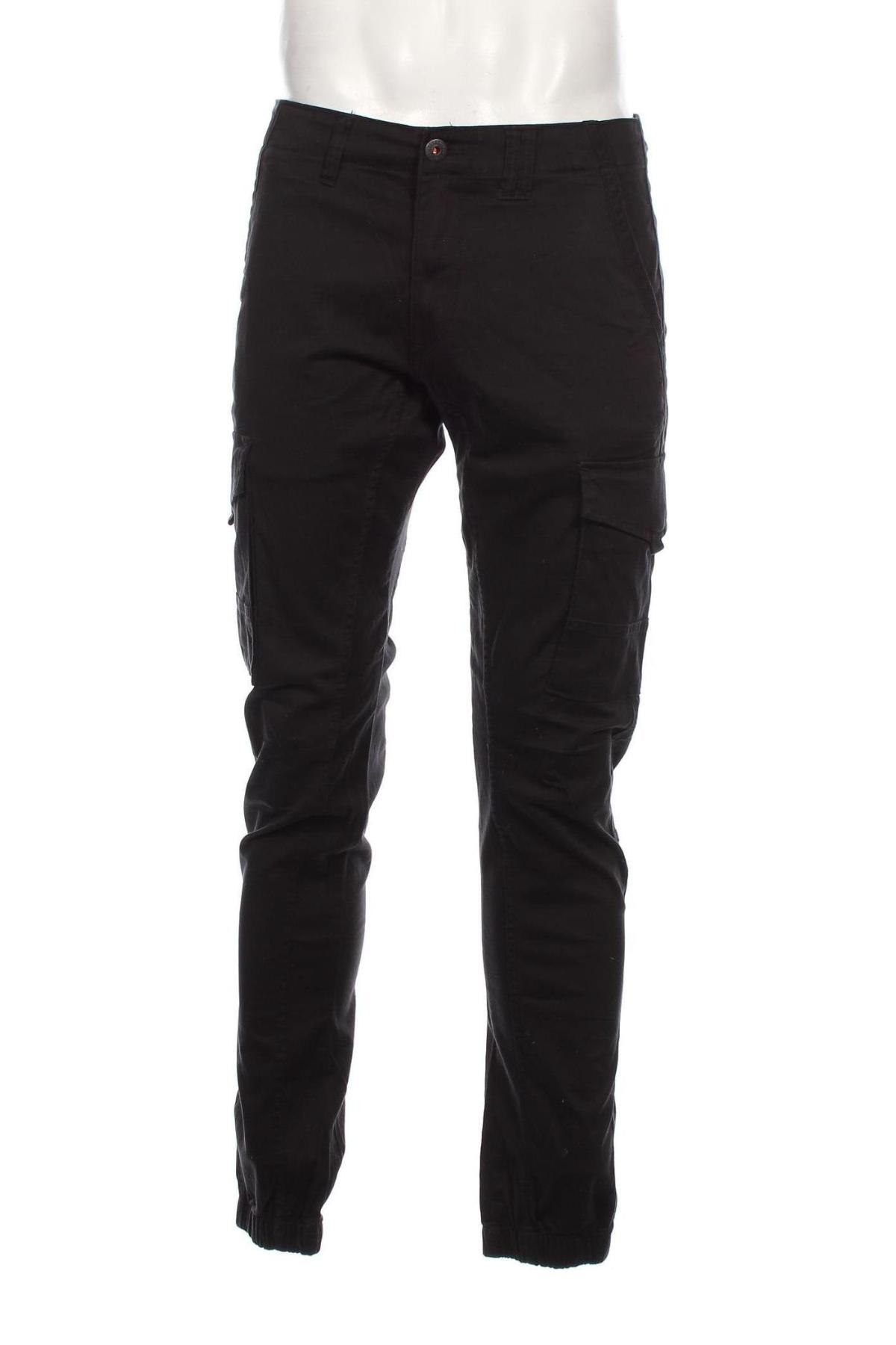 Pantaloni de bărbați Jack & Jones, Mărime M, Culoare Negru, Preț 325,66 Lei