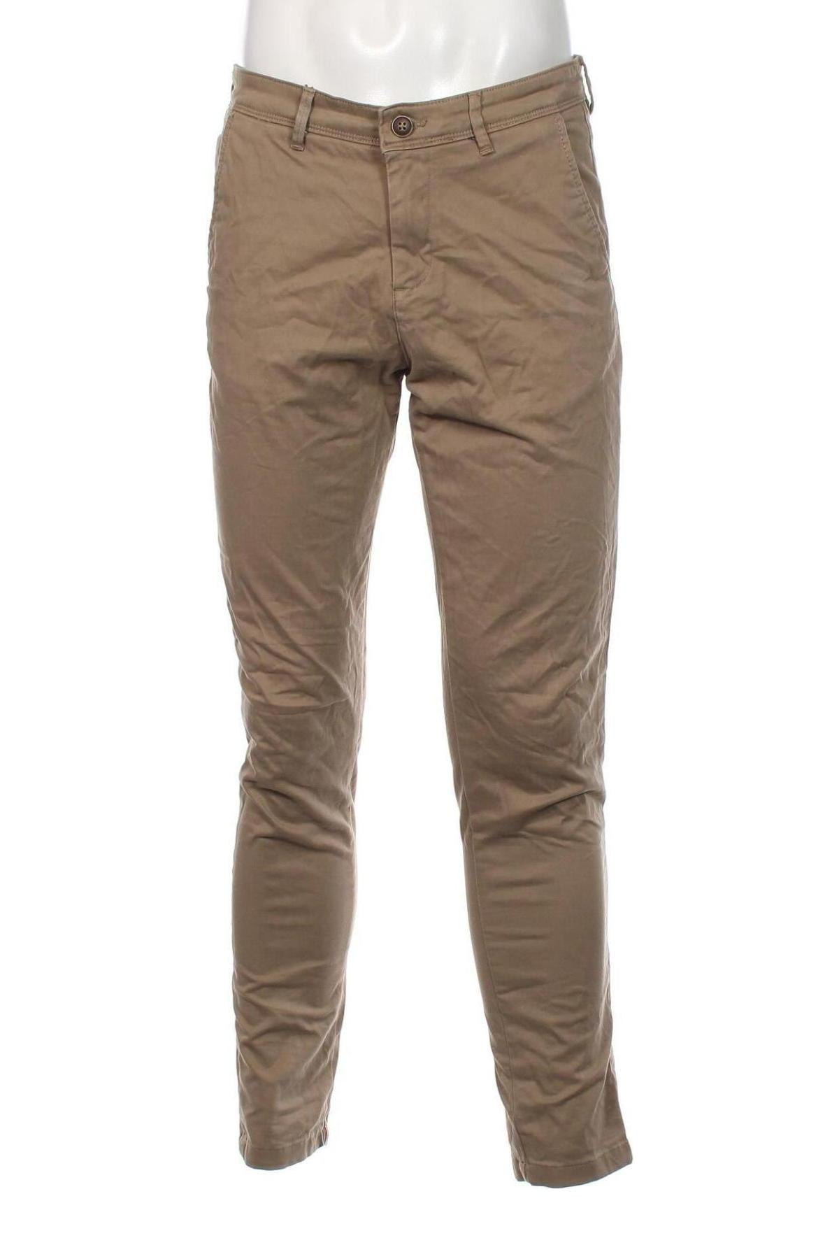 Pantaloni de bărbați Jack & Jones, Mărime M, Culoare Bej, Preț 33,72 Lei
