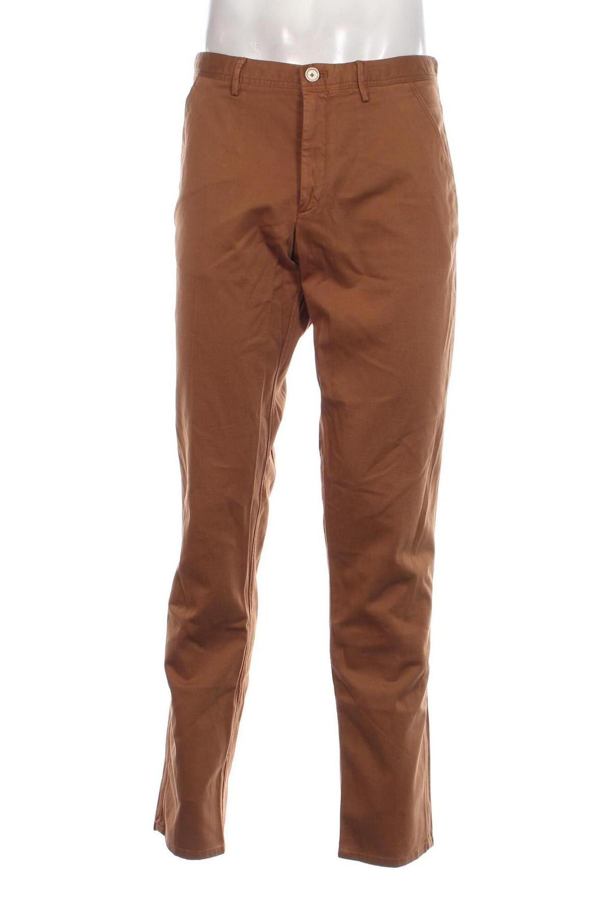 Мъжки панталон Massimo Dutti, Размер XL, Цвят Кафяв, Цена 68,25 лв.