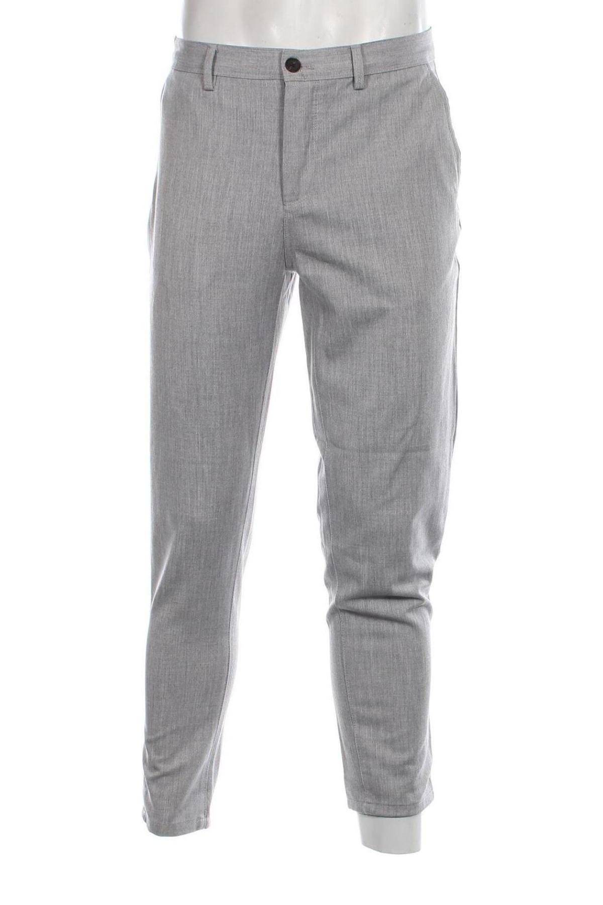 Pantaloni de bărbați Zara, Mărime L, Culoare Gri, Preț 26,65 Lei