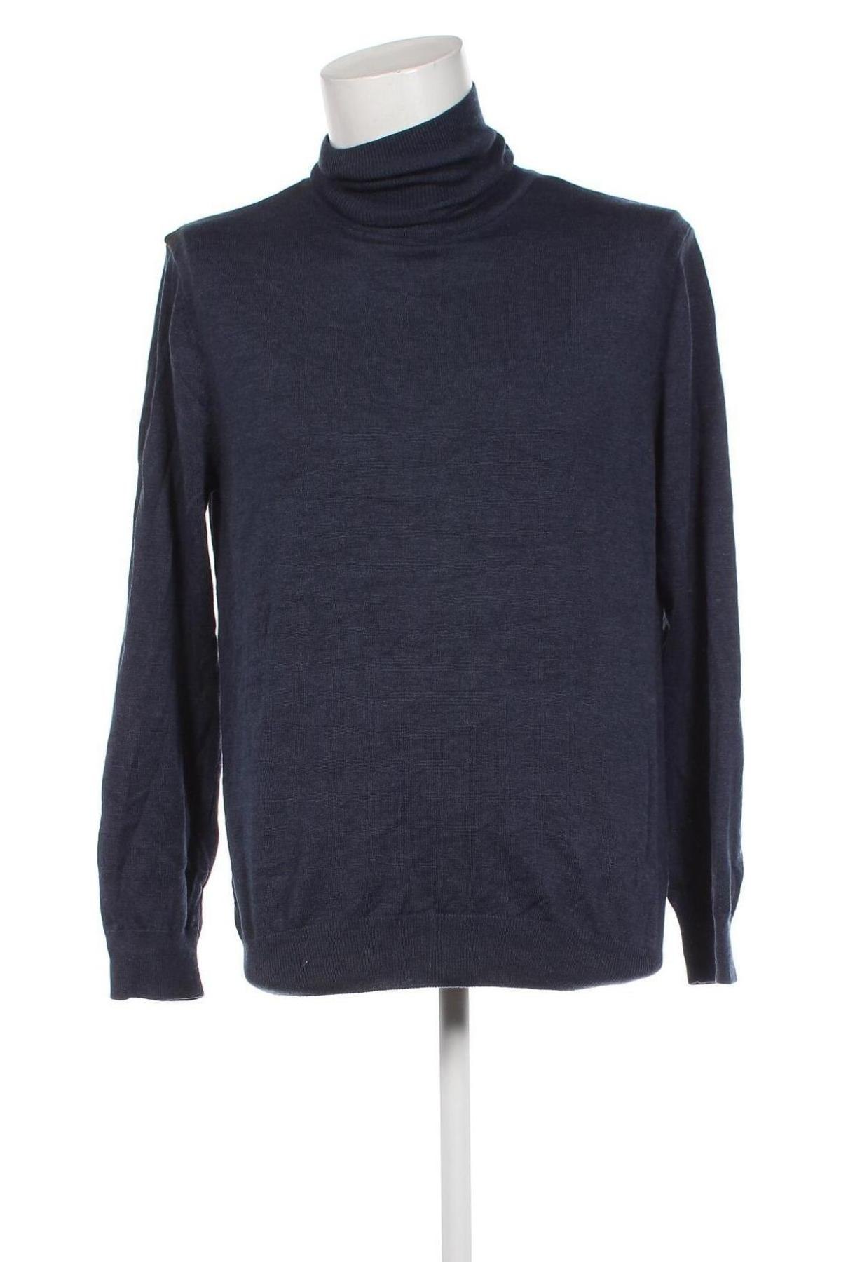 Ανδρικό πουλόβερ, Μέγεθος L, Χρώμα Μπλέ, Τιμή 9,51 €