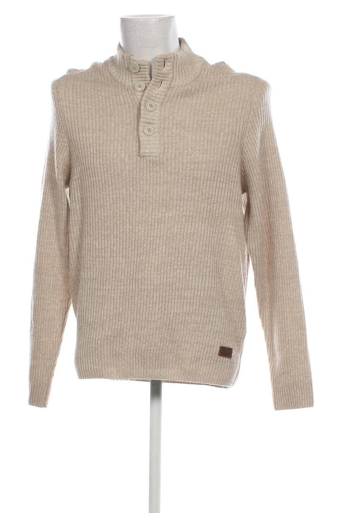 Herrenpullover, Größe L, Farbe Ecru, Preis € 12,49