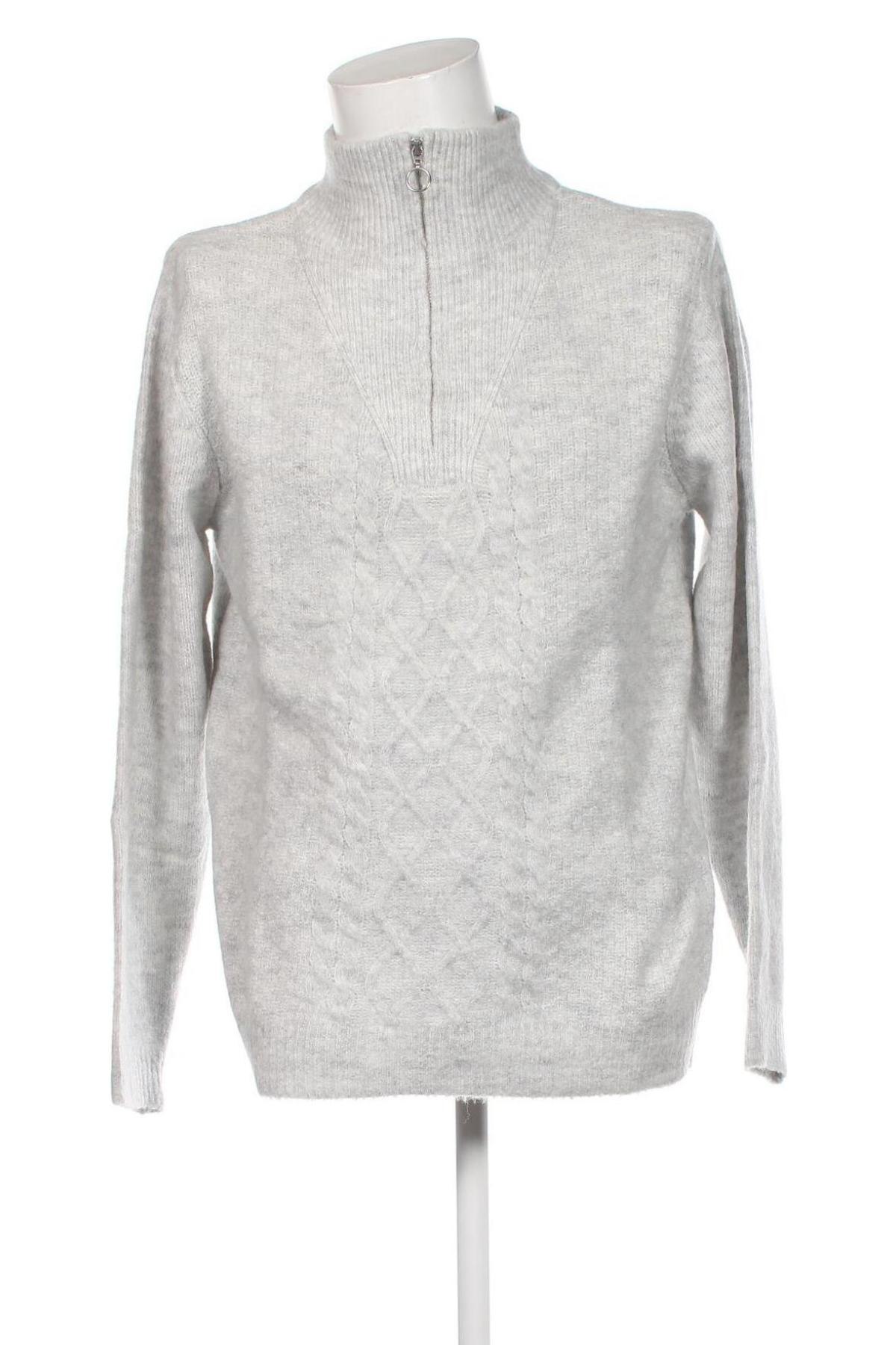 Herrenpullover About You, Größe L, Farbe Grau, Preis € 14,38