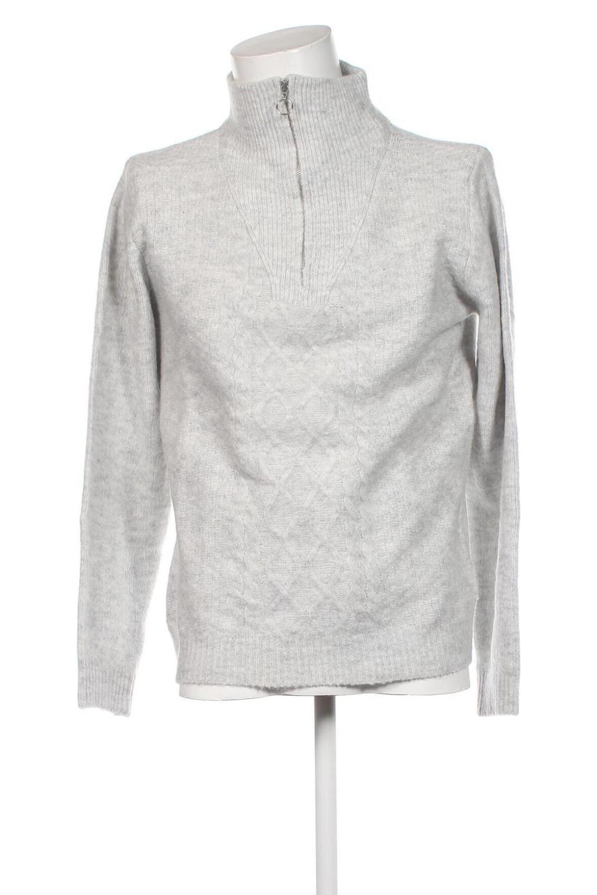 Herrenpullover About You, Größe M, Farbe Grau, Preis € 15,34