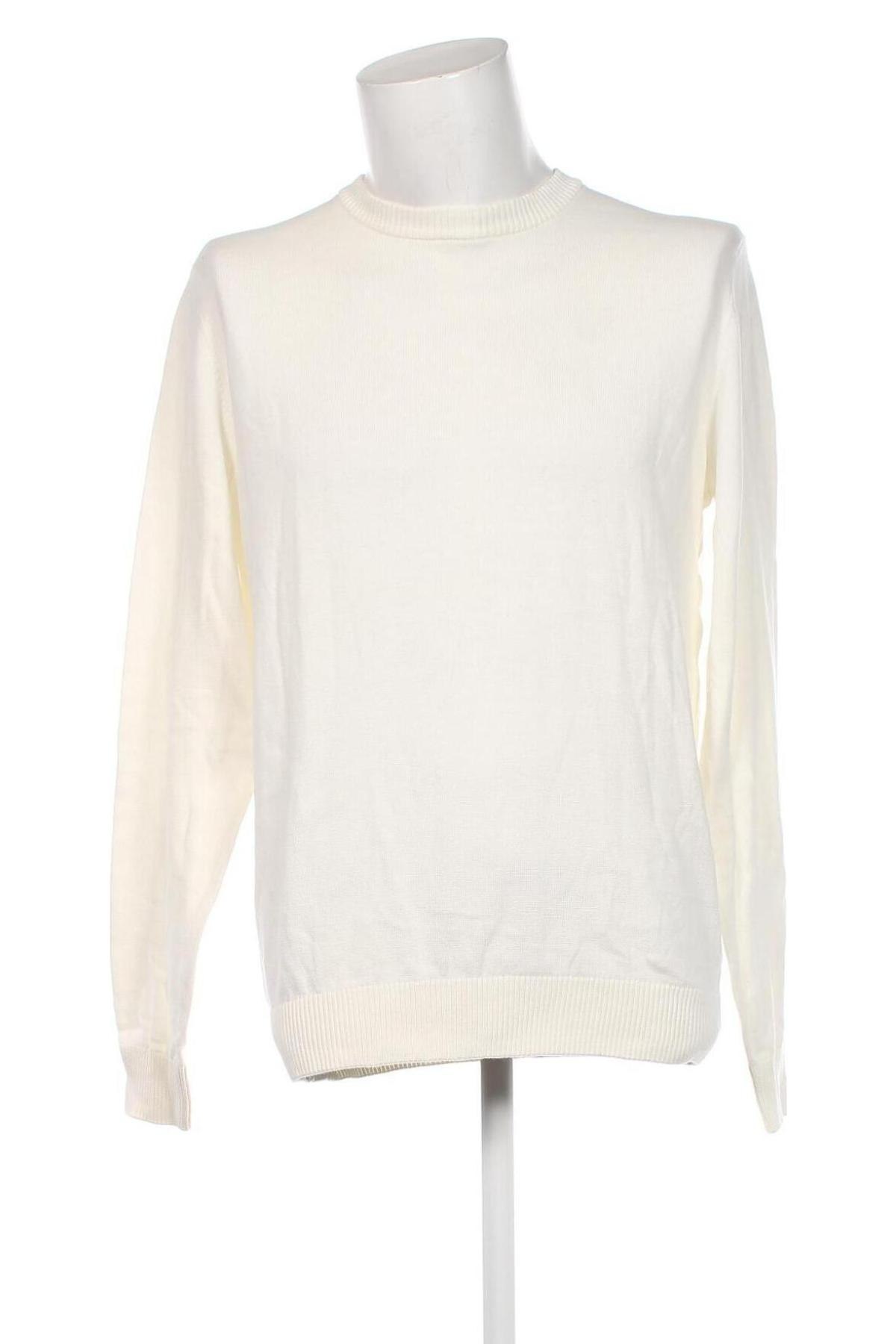 Ανδρικό πουλόβερ C&A, Μέγεθος L, Χρώμα Λευκό, Τιμή 8,97 €