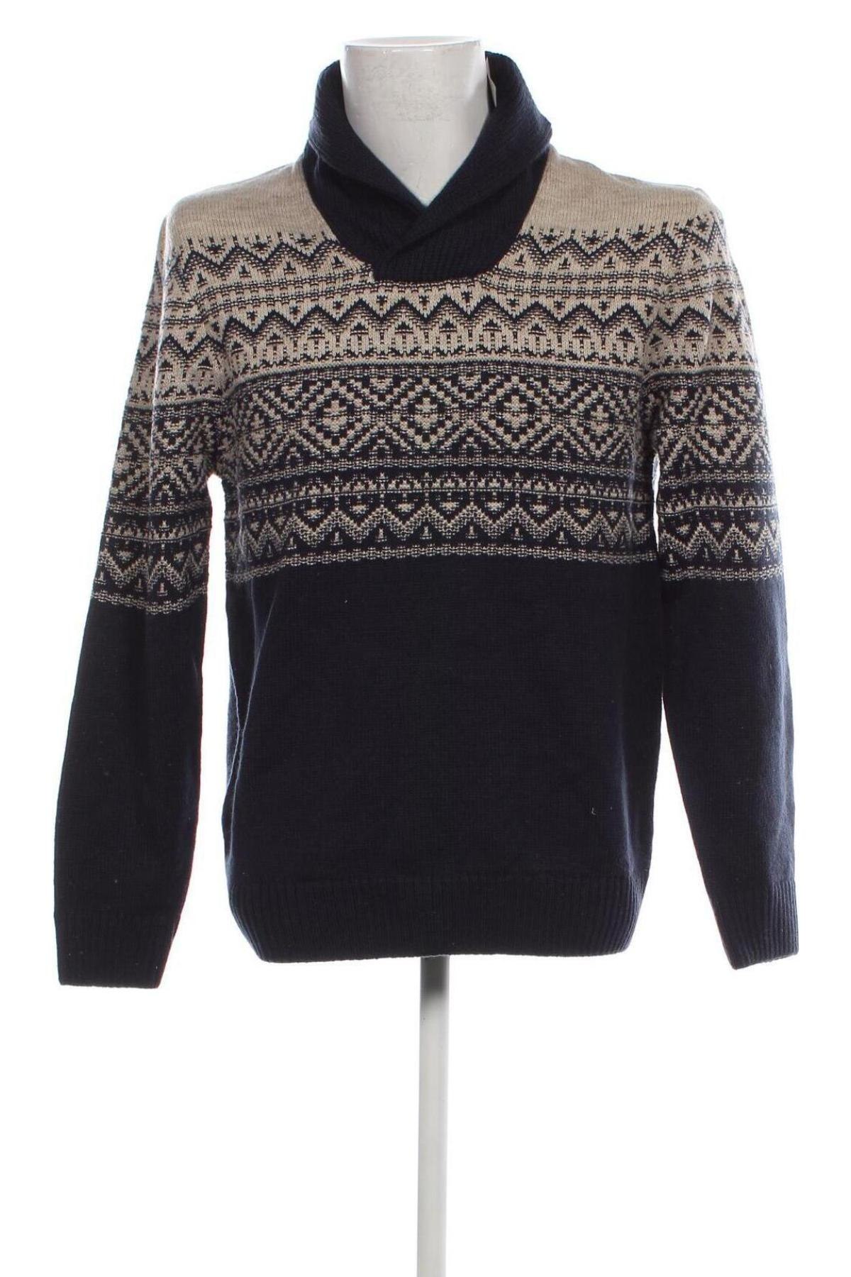 Мъжки пуловер C&A, Размер L, Цвят Многоцветен, Цена 8,12 лв.