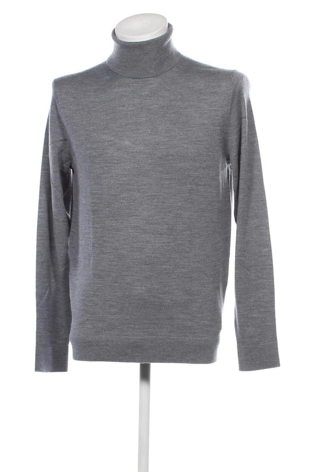 Herrenpullover Calvin Klein, Größe L, Farbe Grau, Preis 57,55 €
