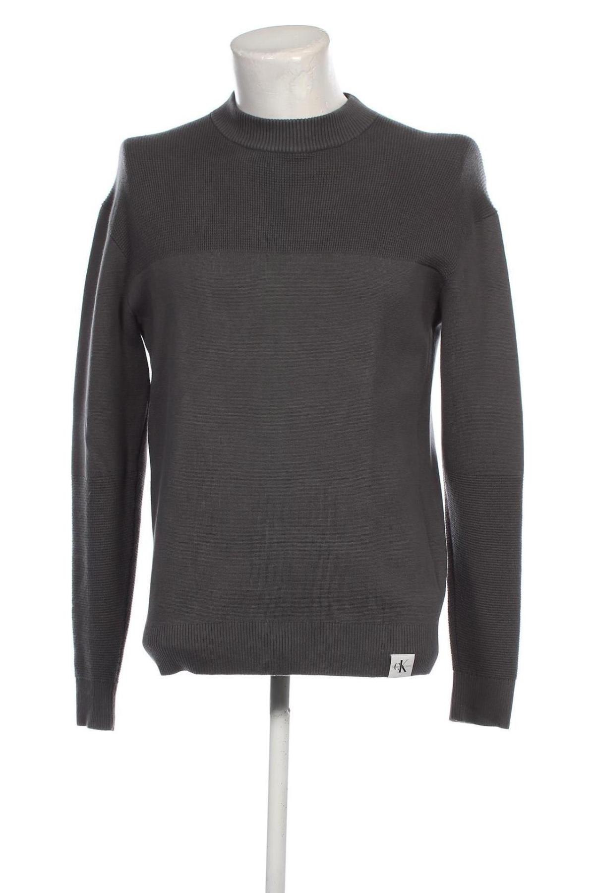 Herrenpullover Calvin Klein Jeans, Größe M, Farbe Grau, Preis 36,08 €