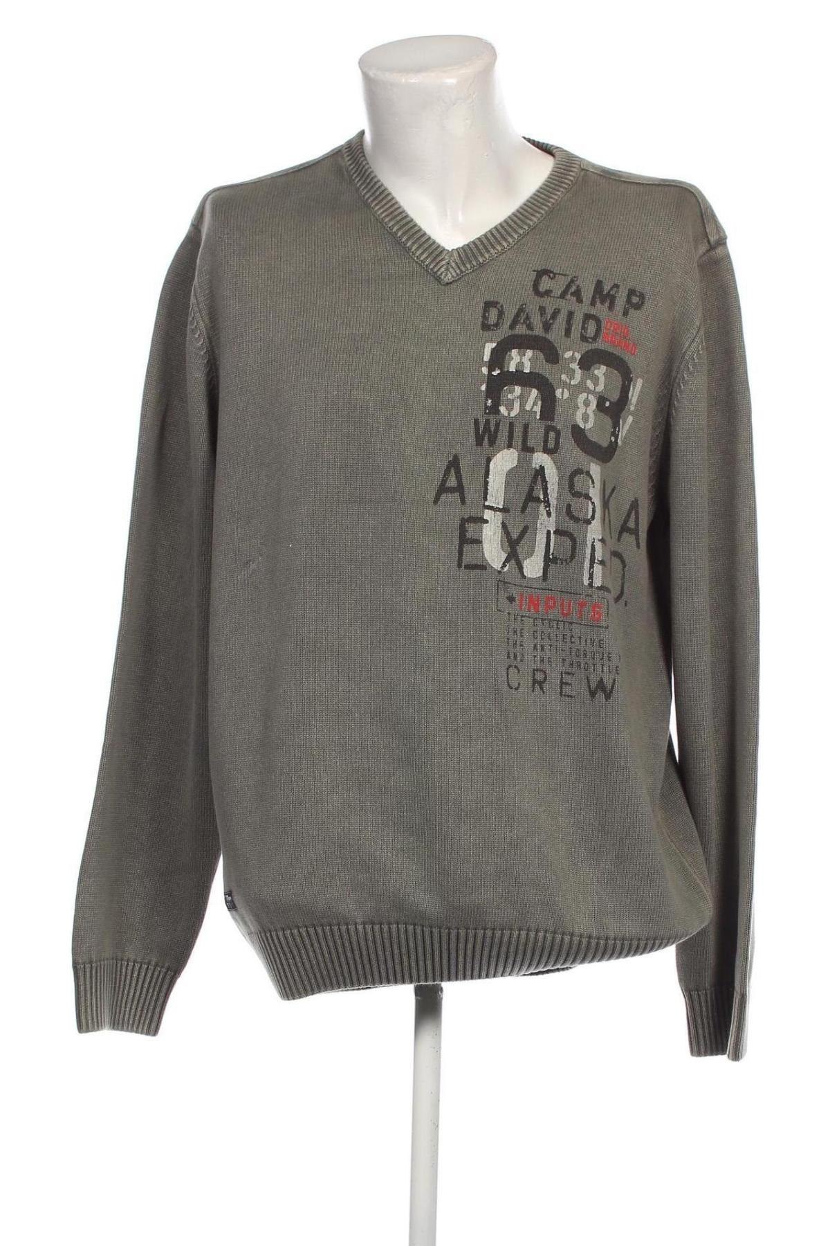 Herrenpullover Camp David, Größe XXL, Farbe Grün, Preis 36,08 €