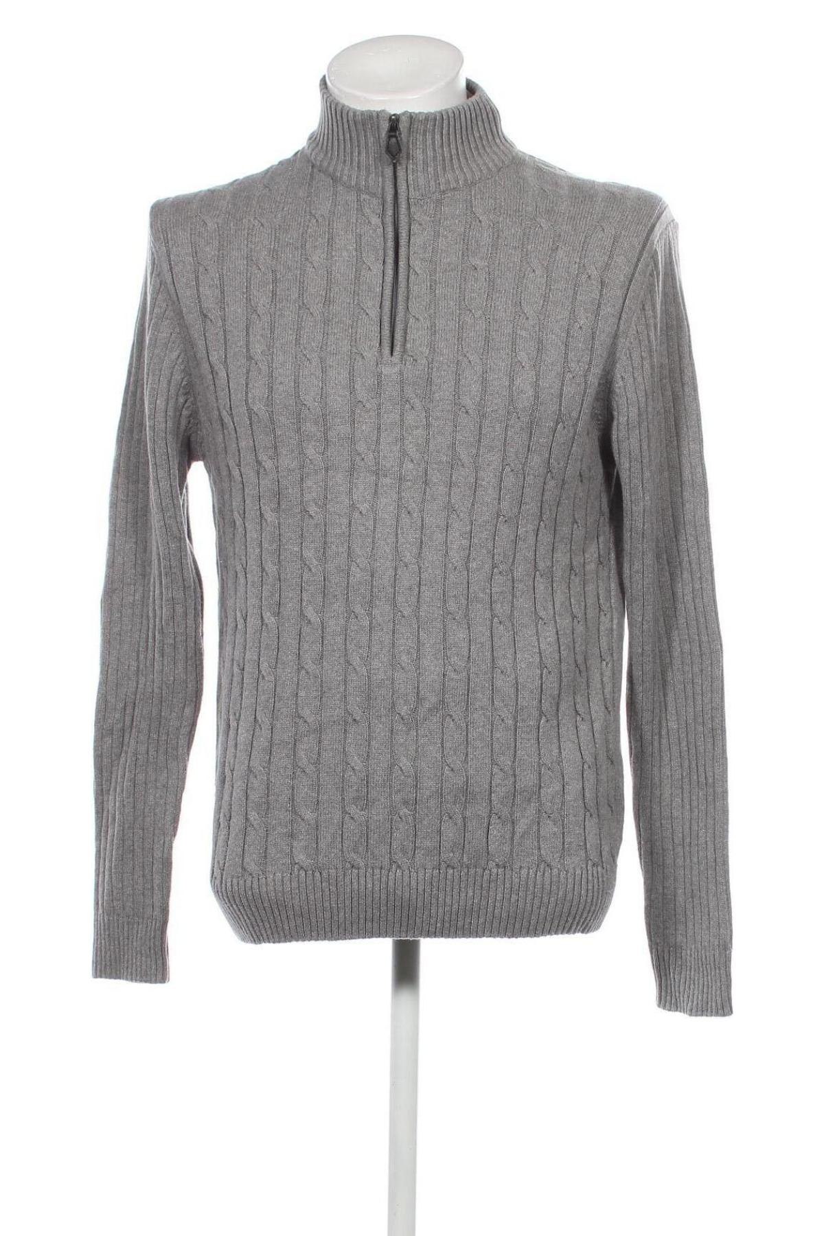 Herrenpullover Canda, Größe L, Farbe Grau, Preis 10,70 €