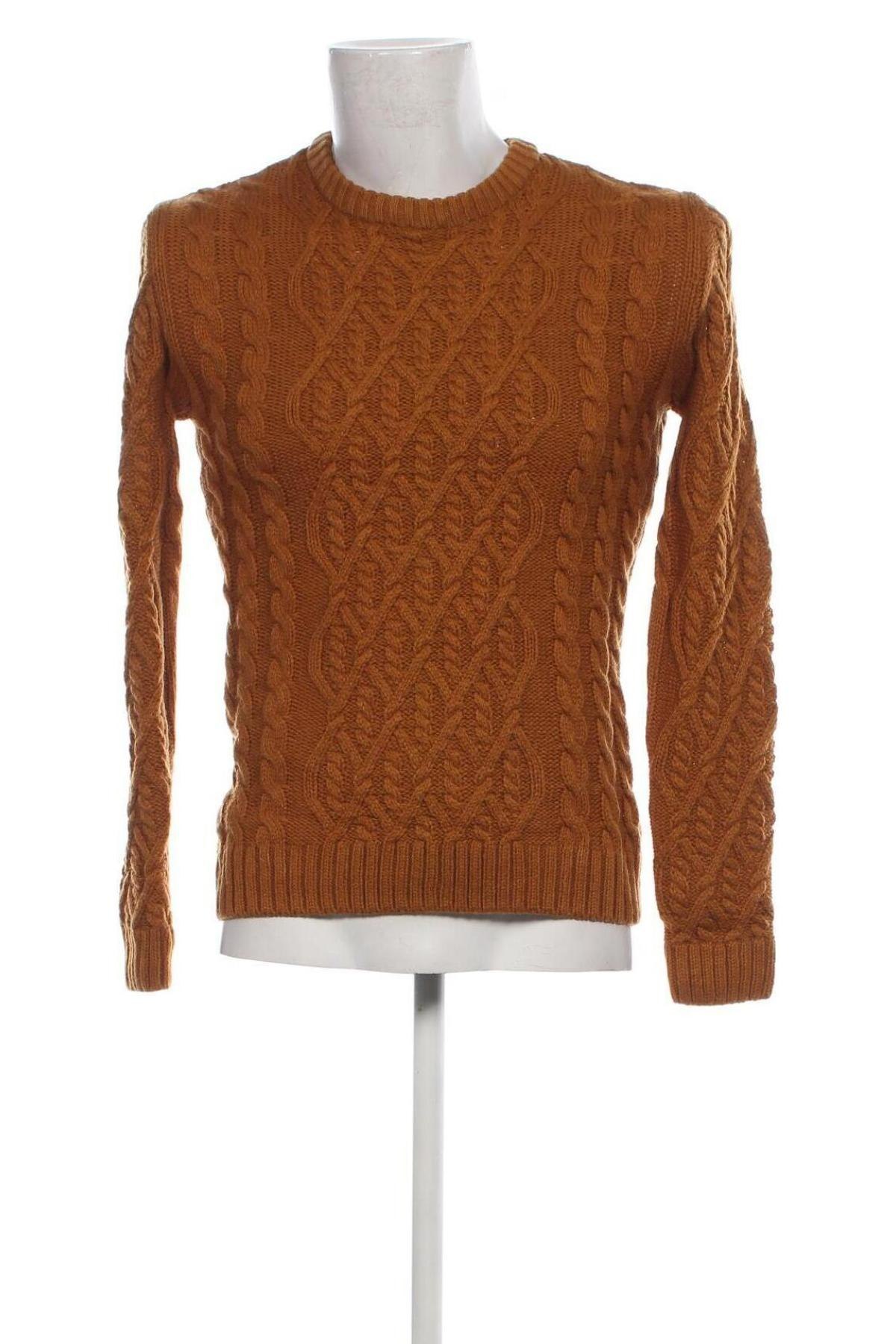 Мъжки пуловер Clockhouse, Размер XS, Цвят Кафяв, Цена 13,05 лв.