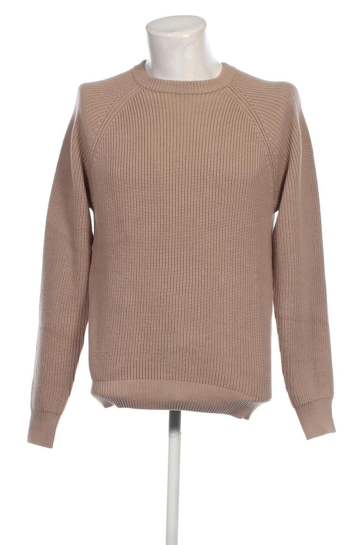 Herrenpullover Dan Fox X About You, Größe M, Farbe Beige, Preis 20,24 €