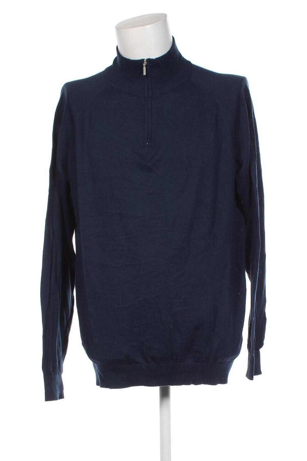 Мъжки пуловер Dressmann, Размер 3XL, Цвят Син, Цена 18,70 лв.