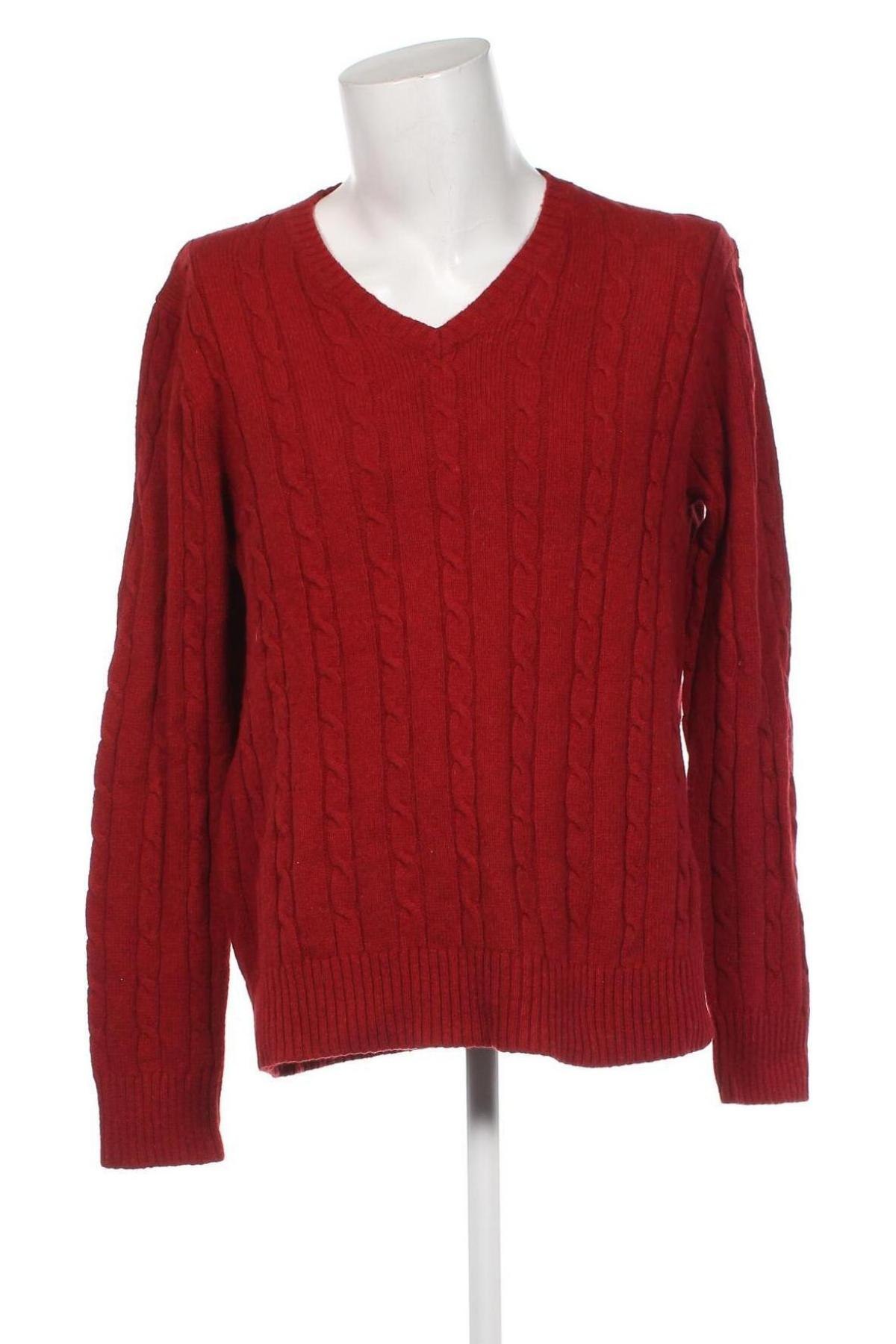 Herrenpullover Eddie Bauer, Größe L, Farbe Rot, Preis 30,20 €