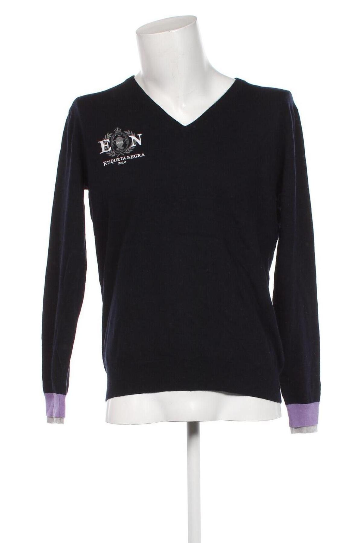 Мъжки пуловер Etiqueta Negra, Размер XL, Цвят Син, Цена 76,80 лв.