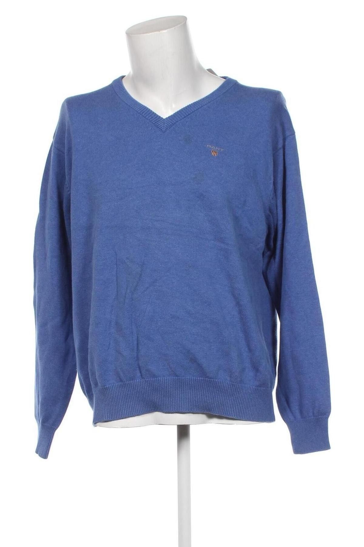 Мъжки пуловер Gant, Размер XL, Цвят Син, Цена 52,80 лв.