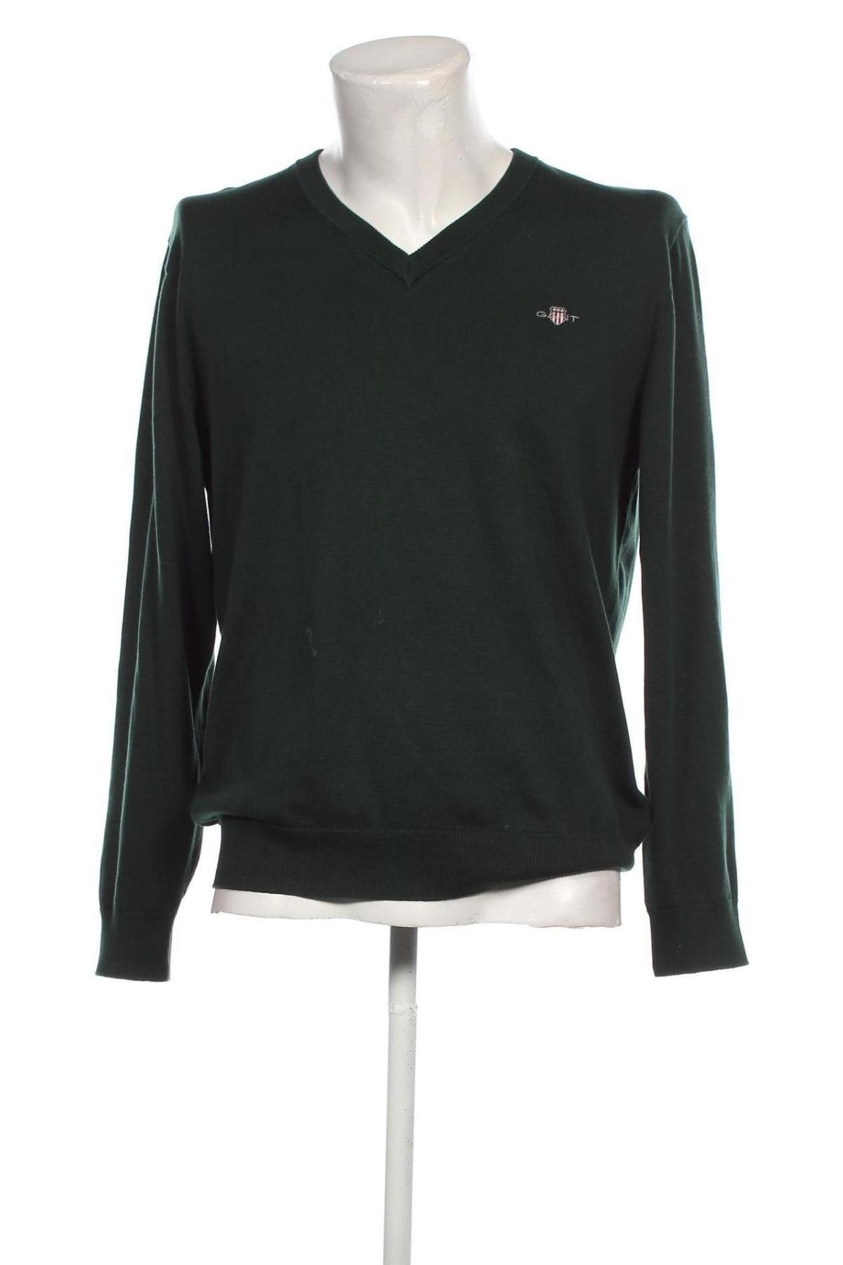 Мъжки пуловер Gant, Размер L, Цвят Зелен, Цена 122,40 лв.