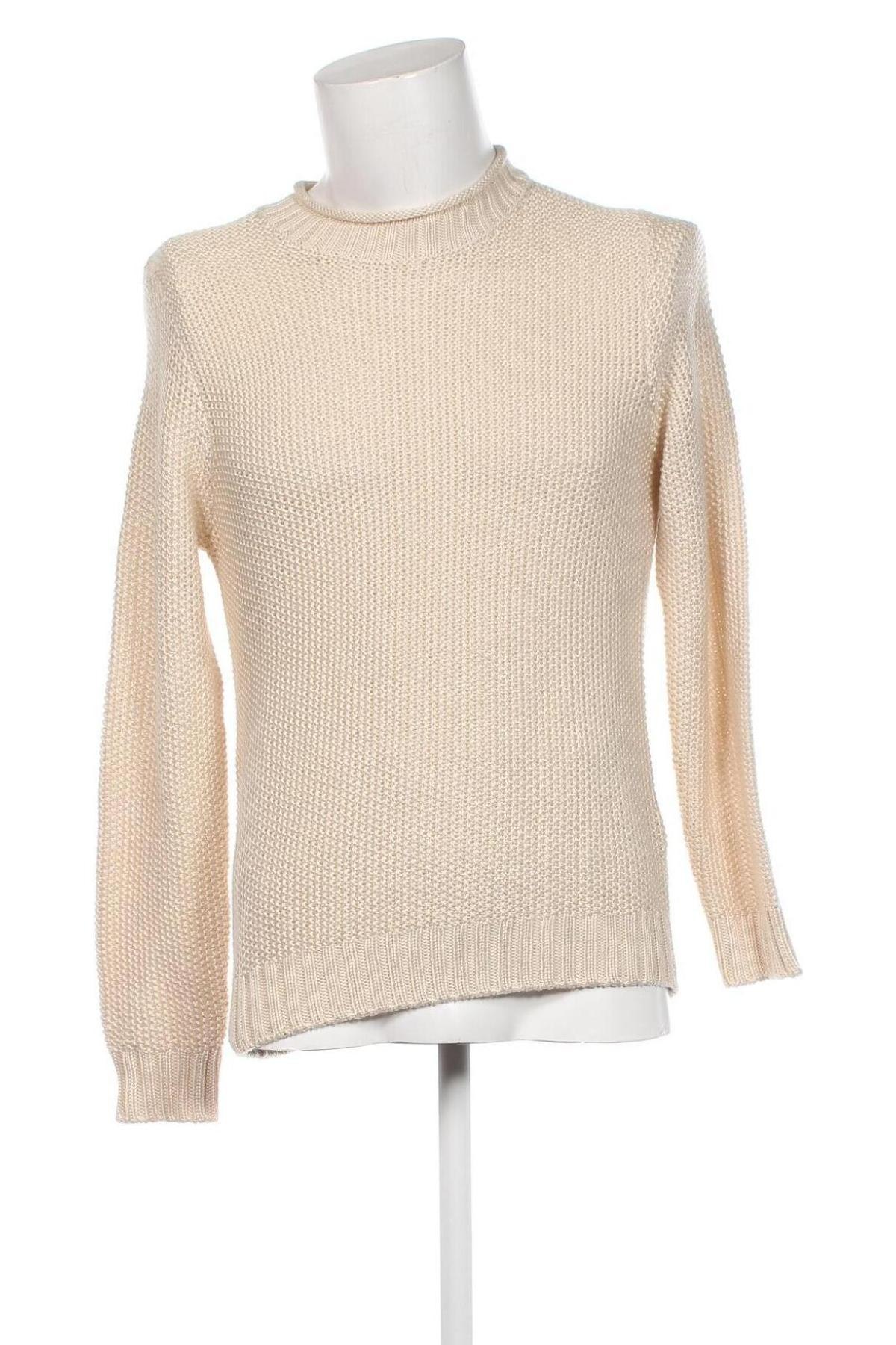 Herrenpullover H&M, Größe M, Farbe Ecru, Preis 7,99 €