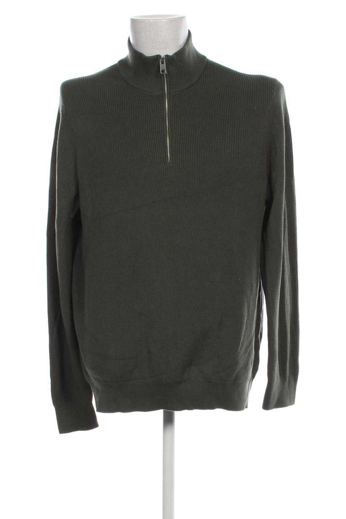 Męski sweter H&M, Rozmiar XL, Kolor Zielony, Cena 47,99 zł