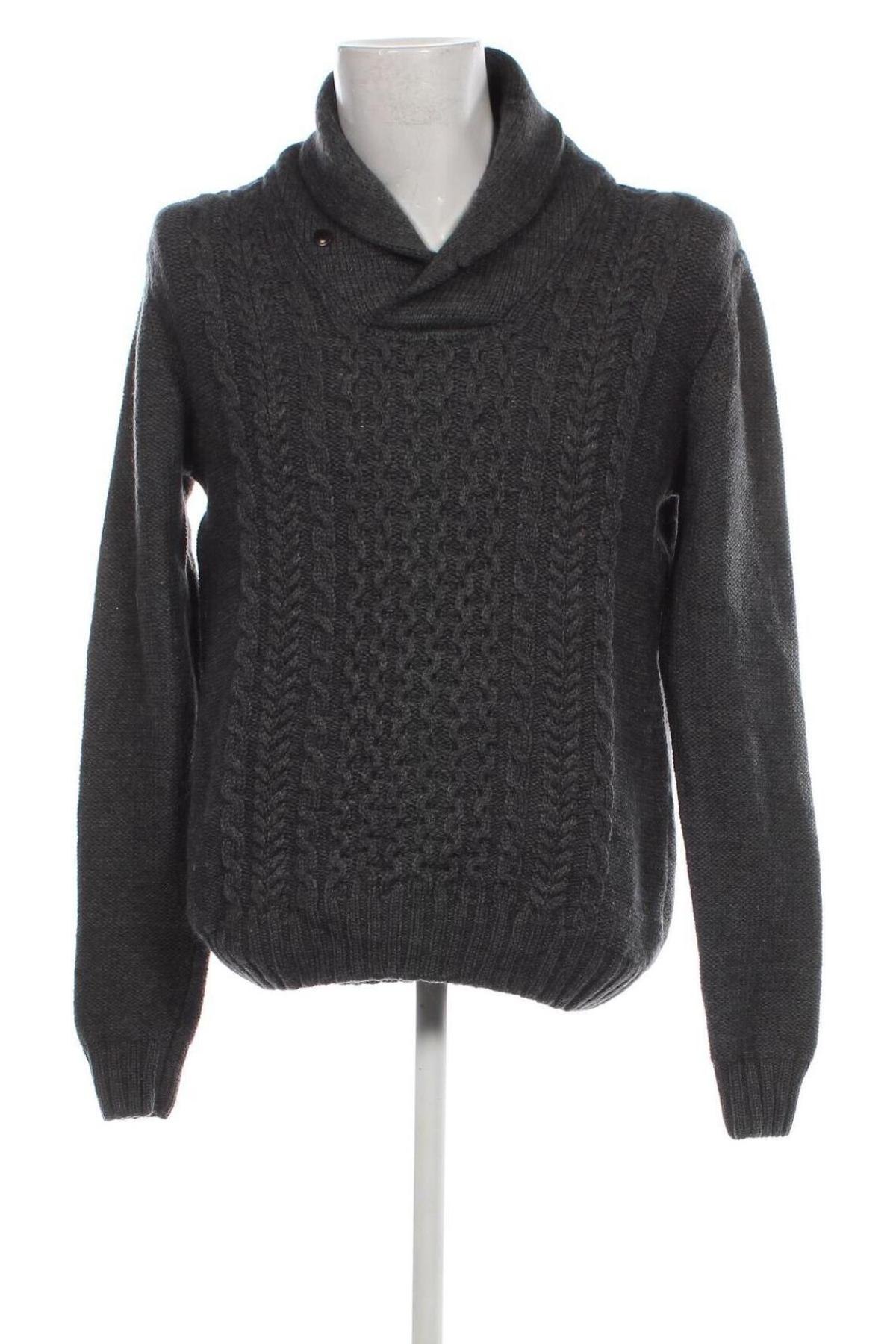 Ανδρικό πουλόβερ H&M L.O.G.G., Μέγεθος L, Χρώμα Γκρί, Τιμή 8,97 €