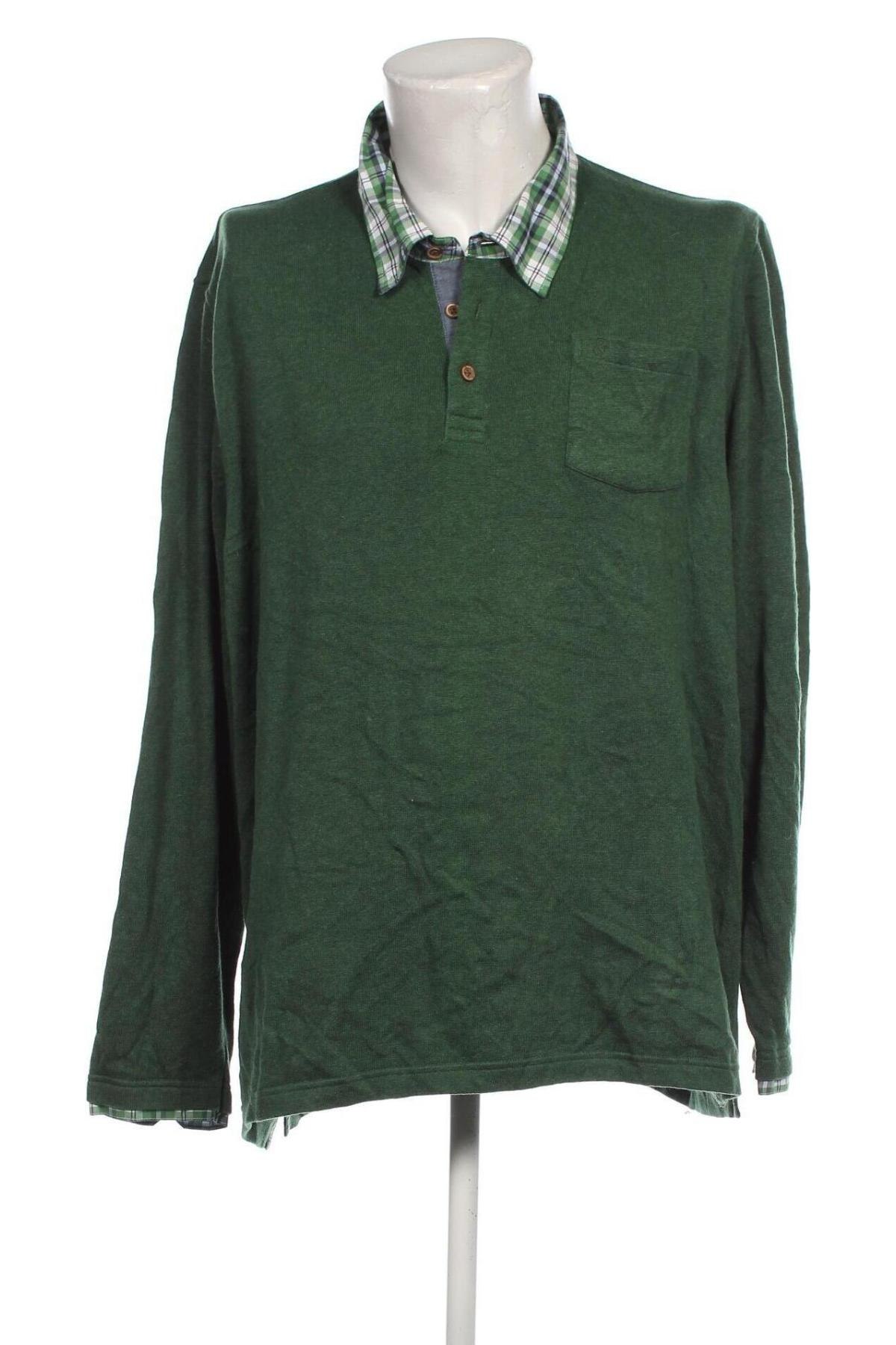 Herrenpullover Henson & Henson, Größe XXL, Farbe Grün, Preis € 7,49