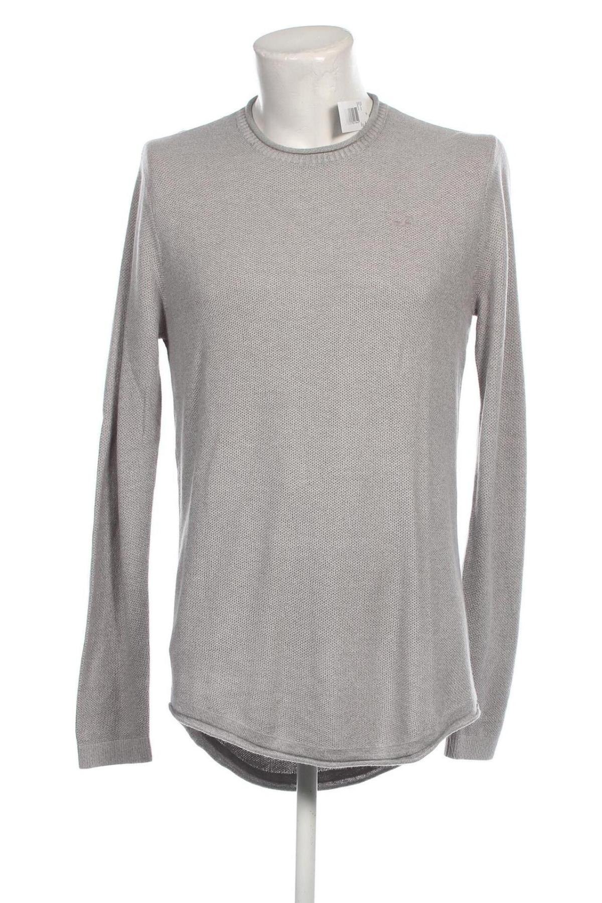 Herrenpullover Hollister, Größe L, Farbe Grau, Preis 11,99 €