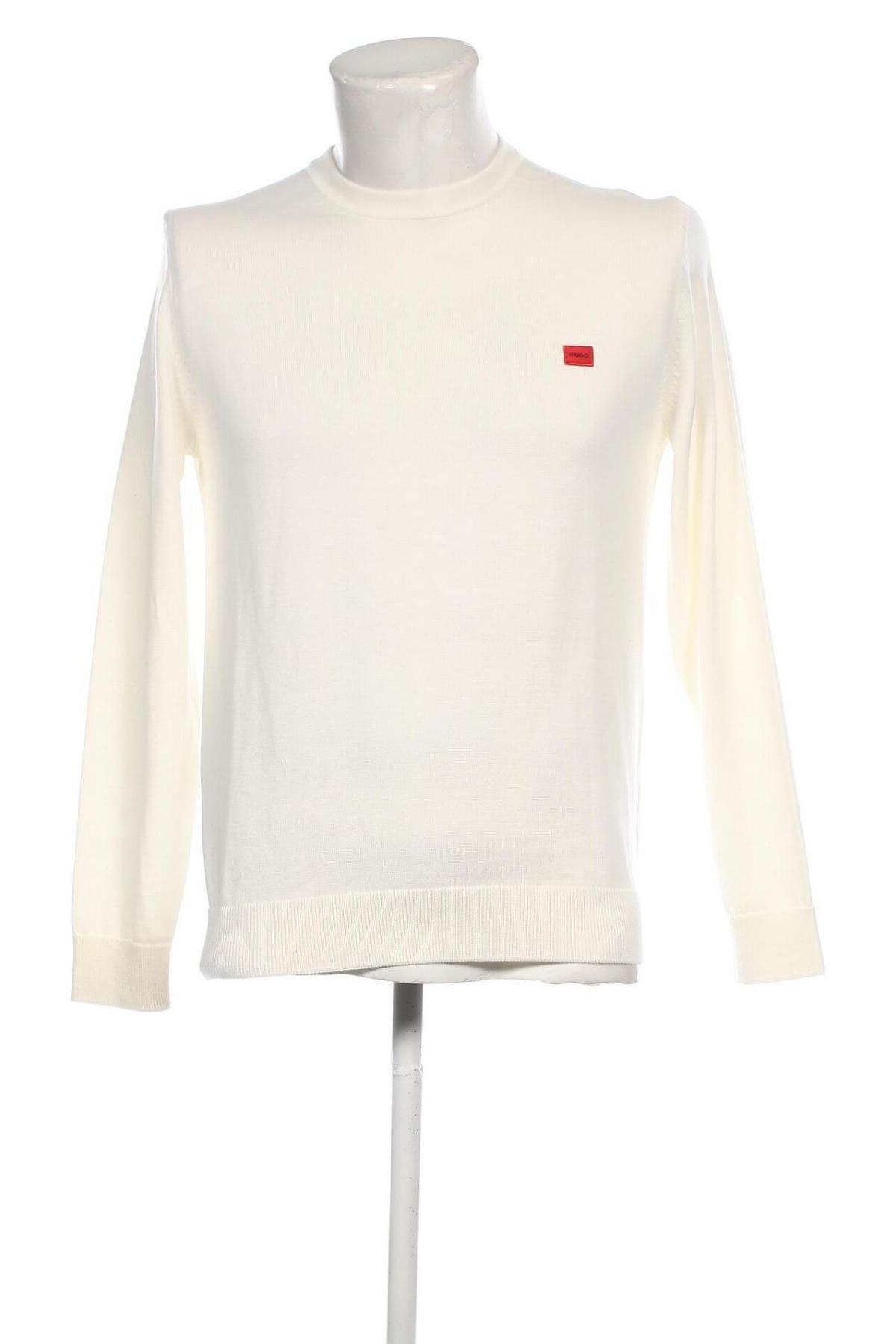 Herrenpullover Hugo Boss, Größe M, Farbe Ecru, Preis 72,01 €