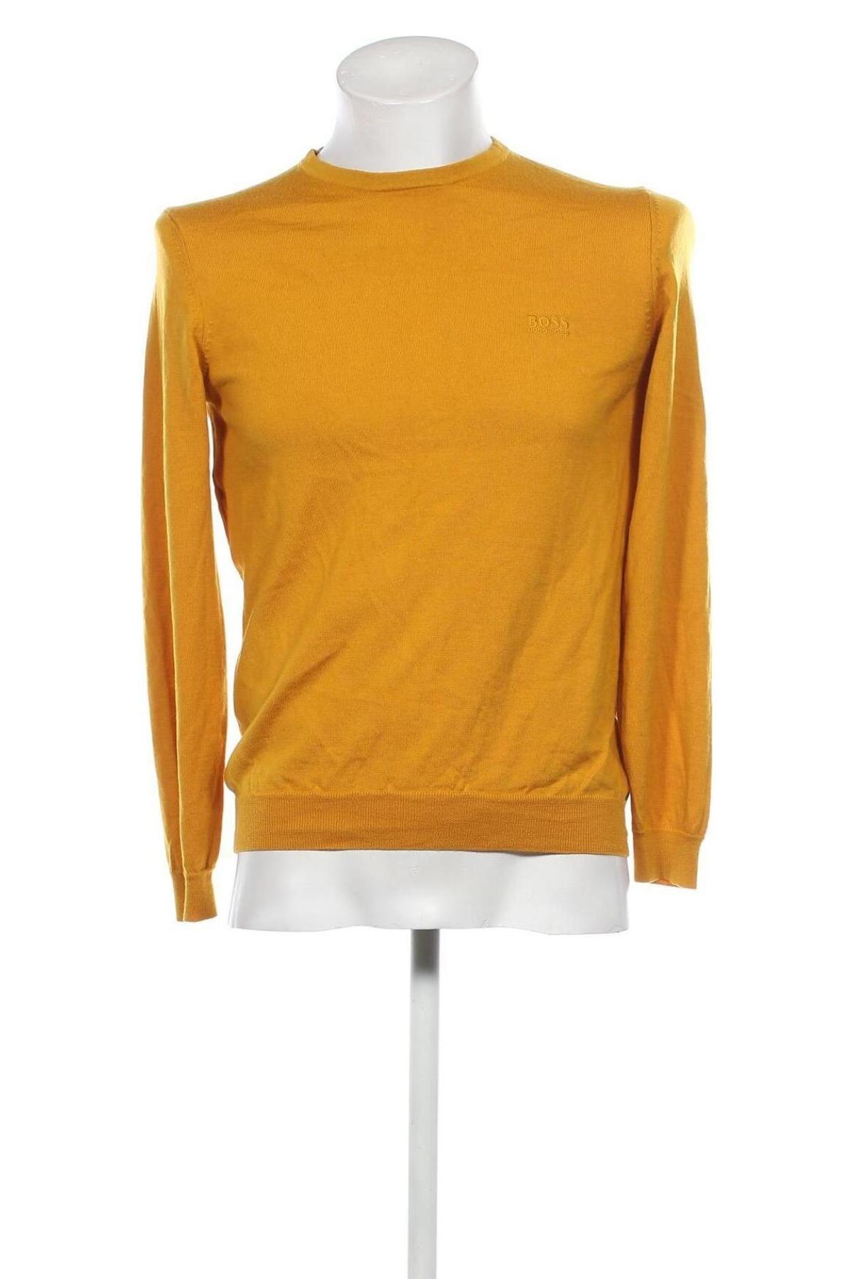 Herrenpullover Hugo Boss, Größe S, Farbe Gelb, Preis 22,06 €