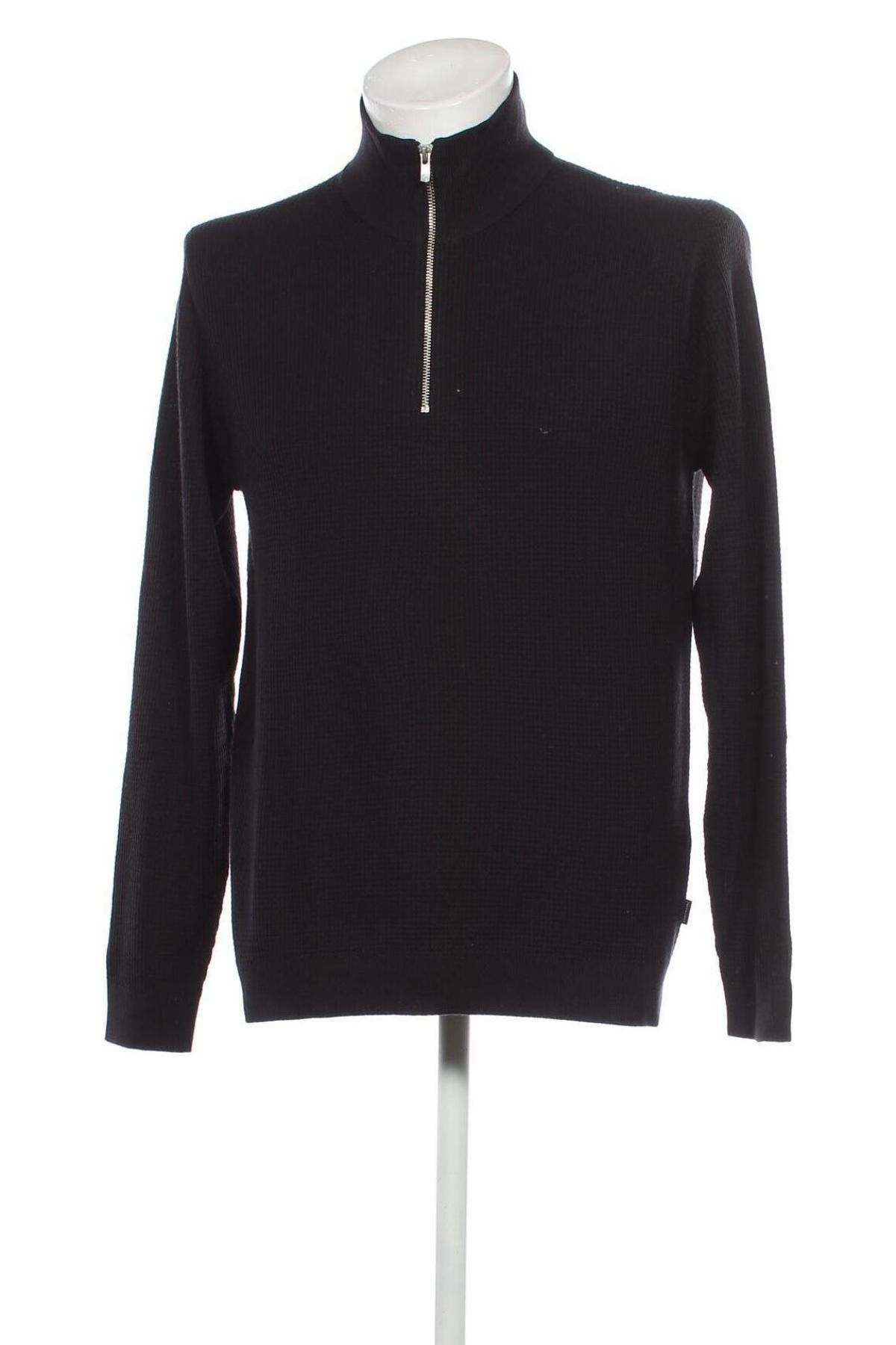 Herrenpullover Jack & Jones, Größe L, Farbe Schwarz, Preis 26,03 €