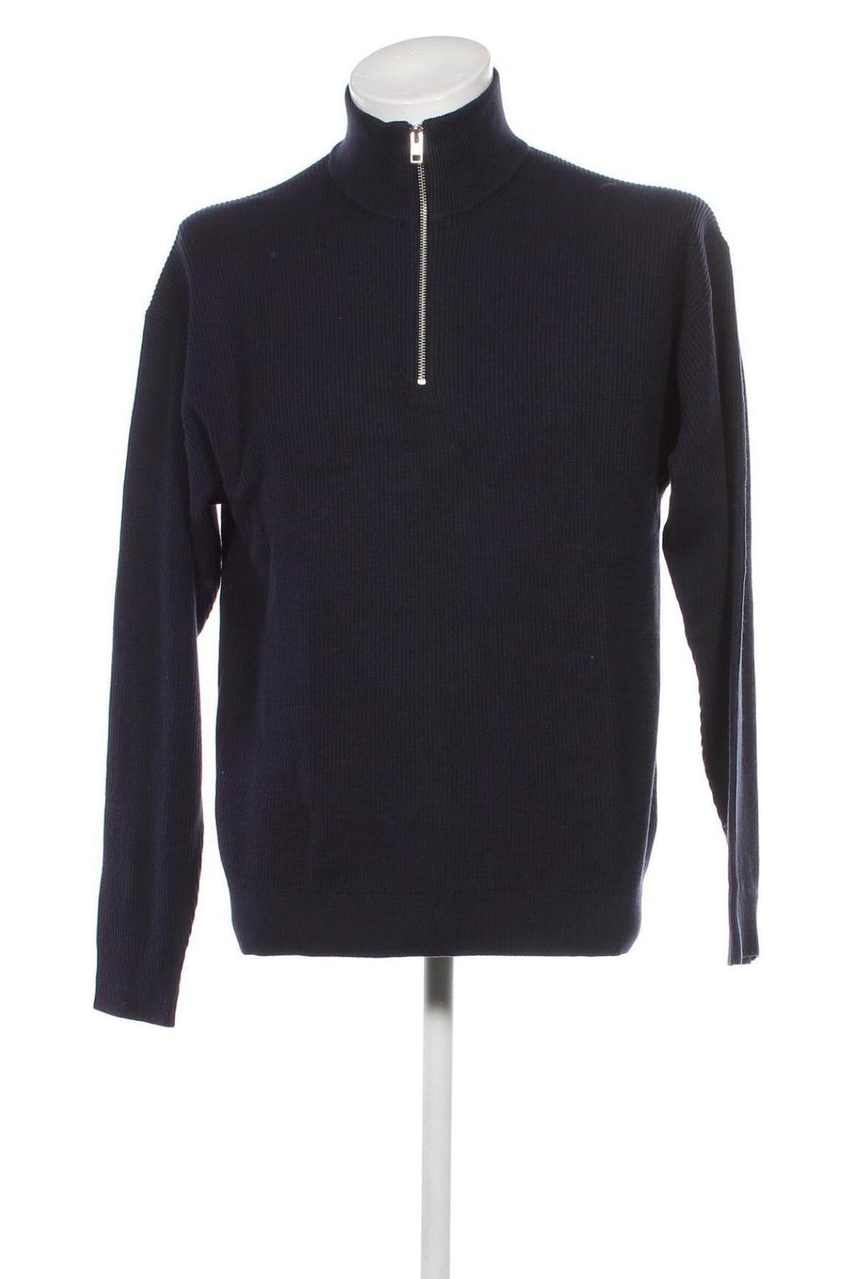 Ανδρικό πουλόβερ Jack & Jones, Μέγεθος M, Χρώμα Μπλέ, Τιμή 24,49 €