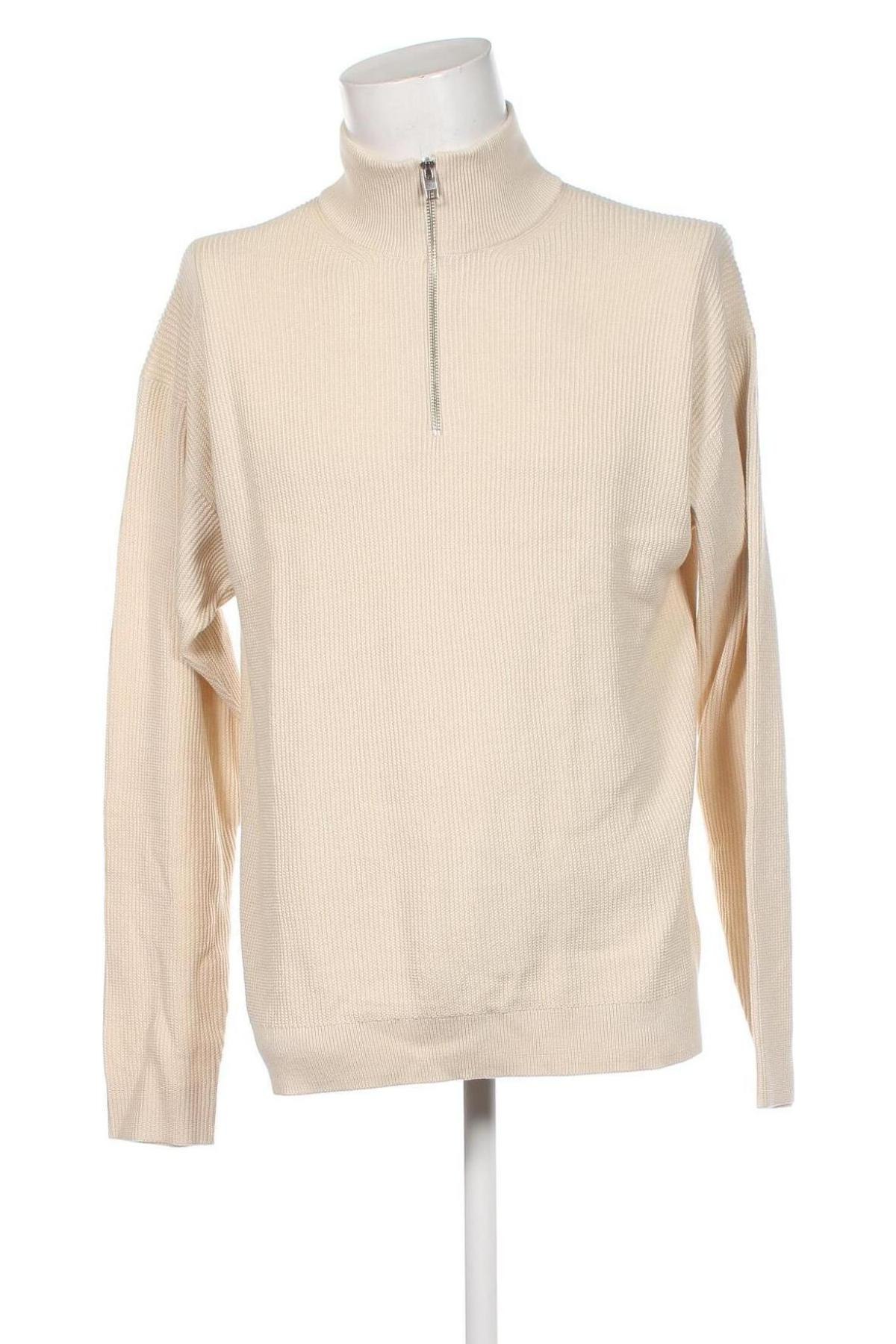 Herrenpullover Jack & Jones, Größe L, Farbe Ecru, Preis € 15,99