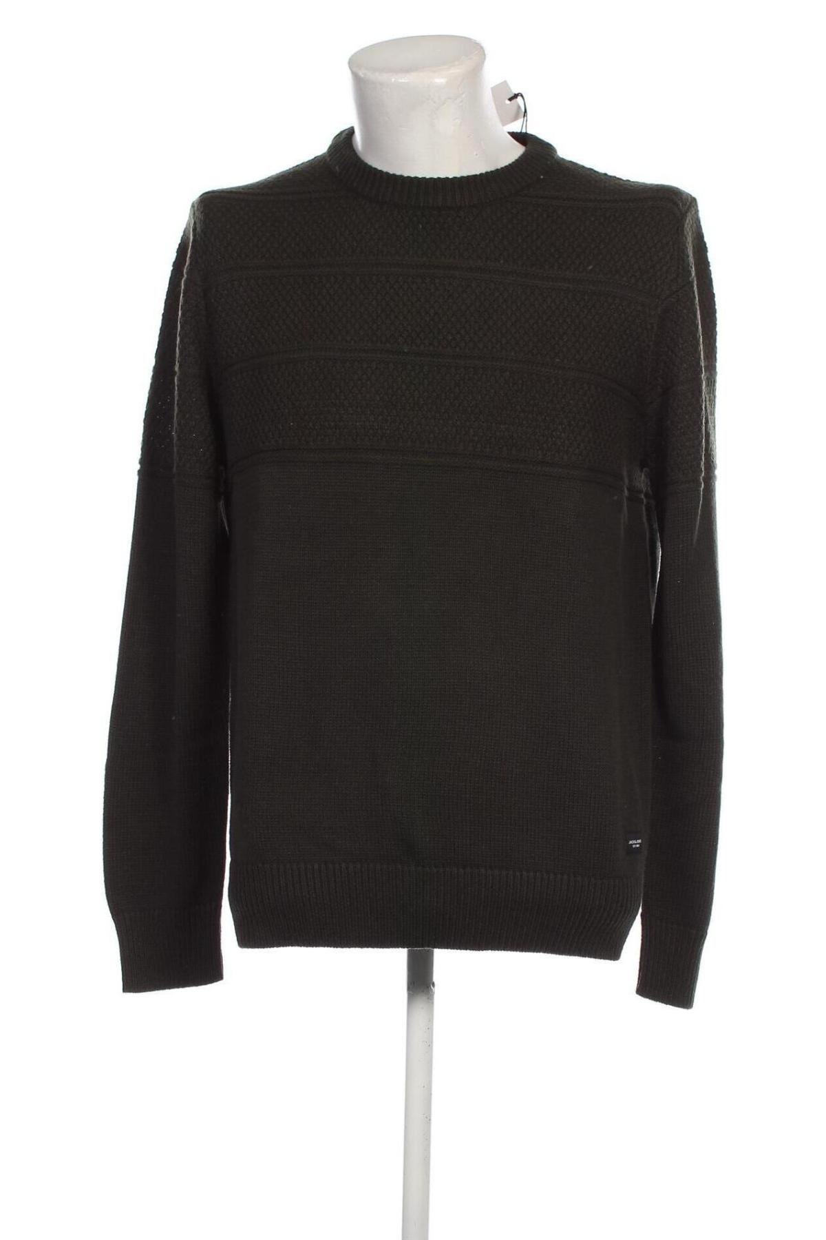 Ανδρικό πουλόβερ Jack & Jones, Μέγεθος L, Χρώμα Πράσινο, Τιμή 24,49 €