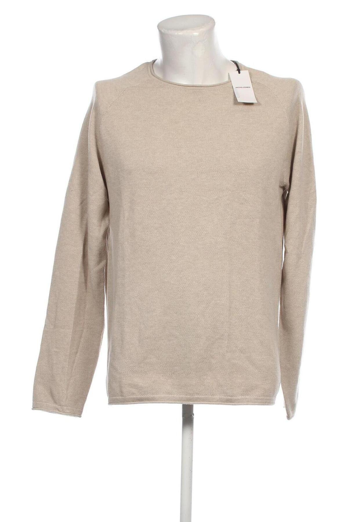 Herrenpullover Jack & Jones, Größe XL, Farbe Beige, Preis € 26,03