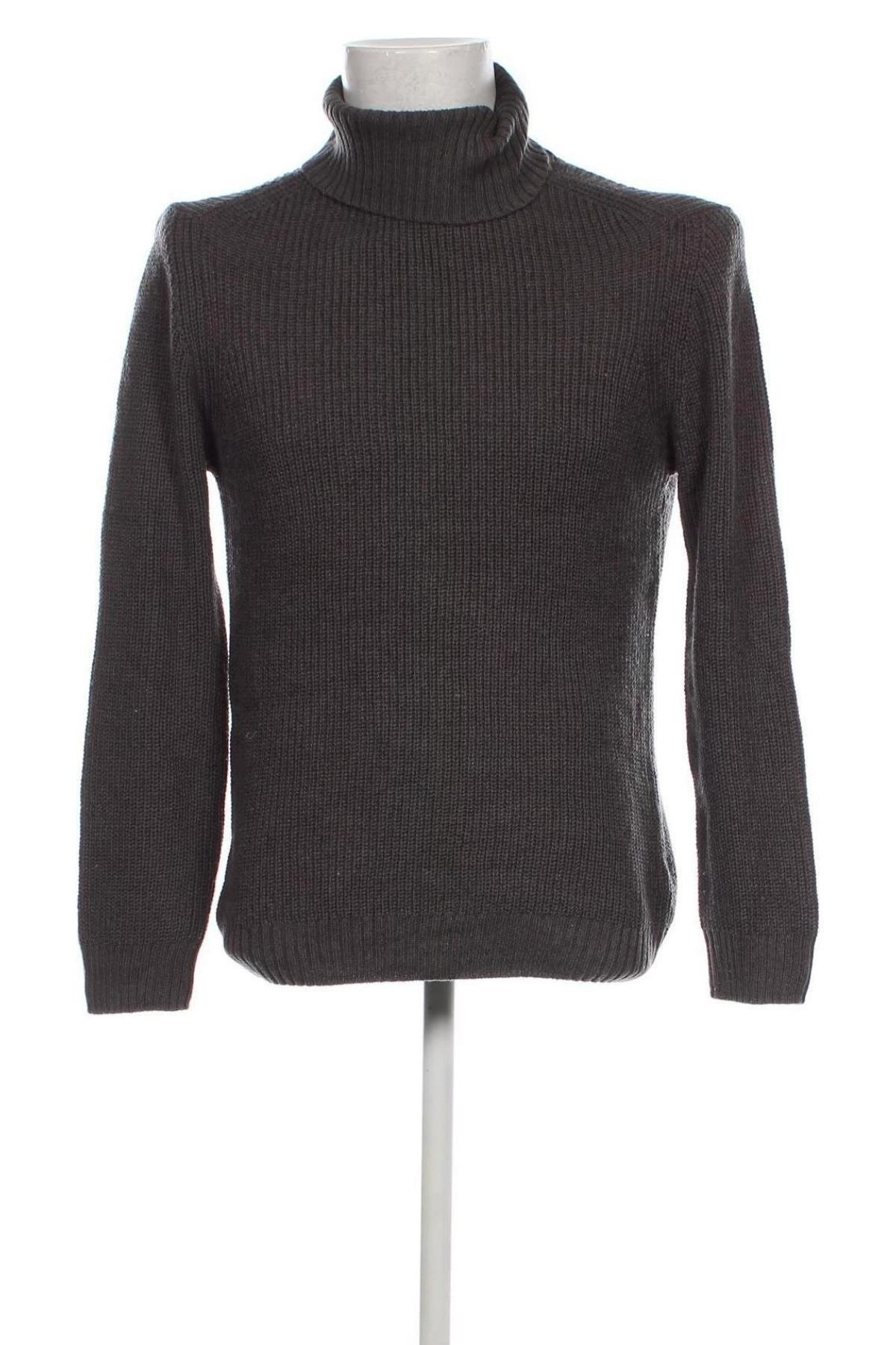 Ανδρικό πουλόβερ Jean Pascale, Μέγεθος M, Χρώμα Γκρί, Τιμή 6,28 €
