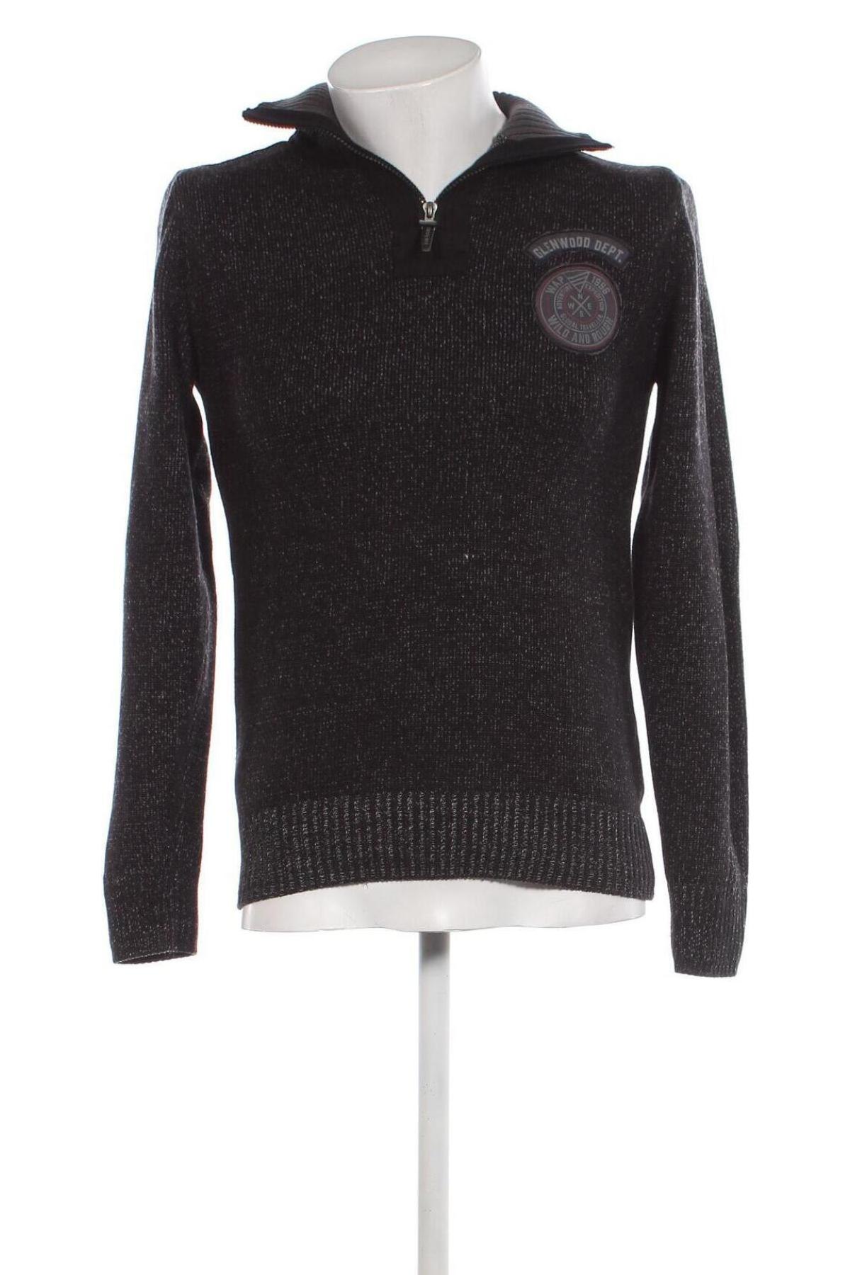Ανδρικό πουλόβερ Jean Pascale, Μέγεθος S, Χρώμα Μαύρο, Τιμή 7,57 €
