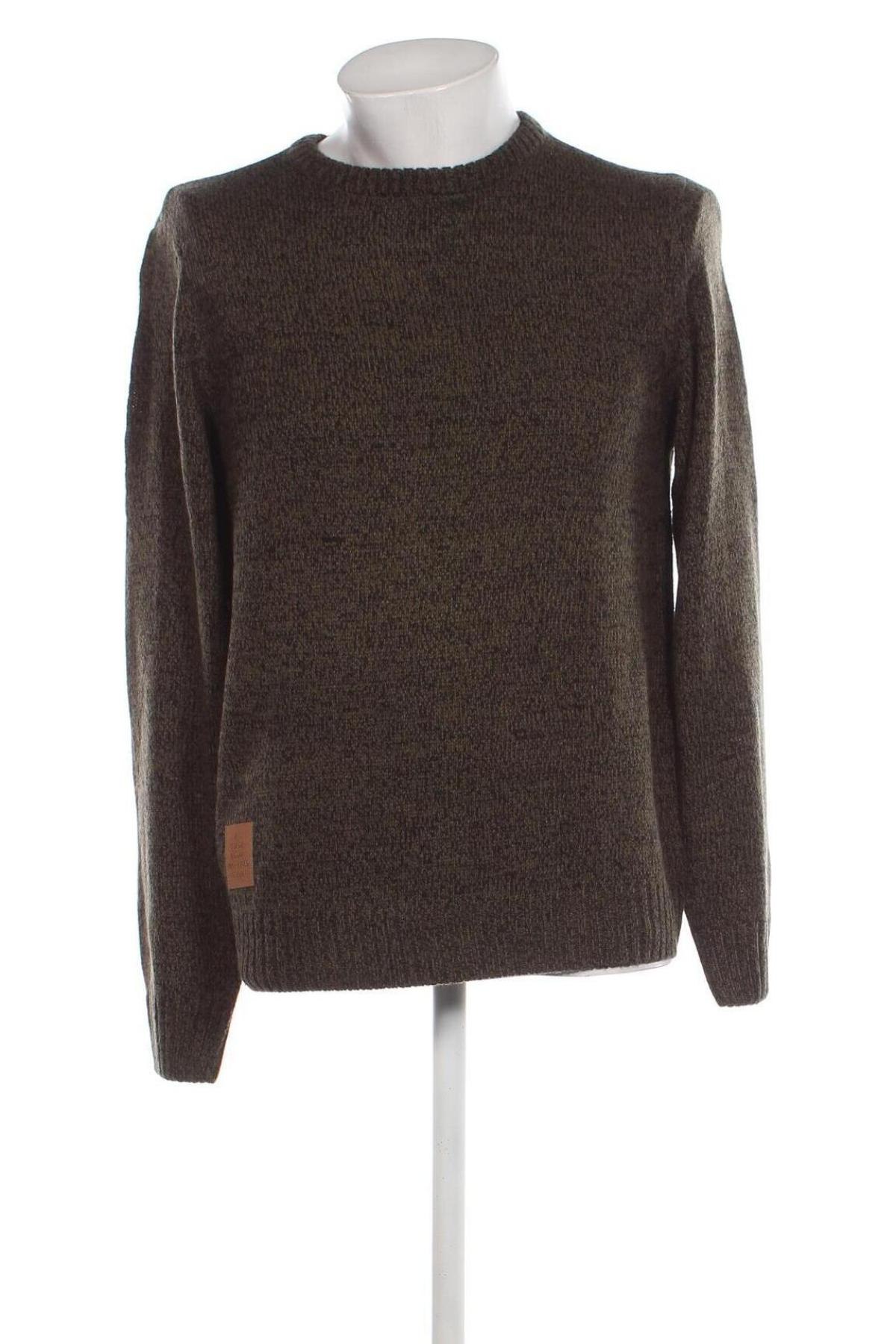 Herrenpullover John Baner, Größe M, Farbe Grün, Preis 9,08 €