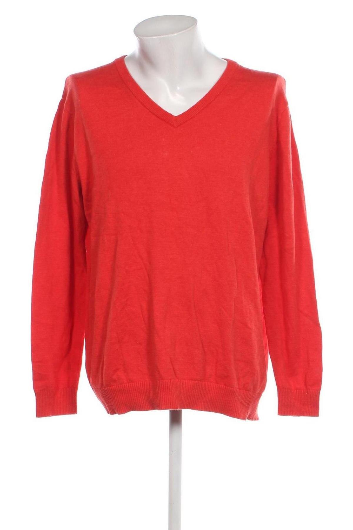 Мъжки пуловер John Cabot, Размер XXL, Цвят Червен, Цена 15,37 лв.
