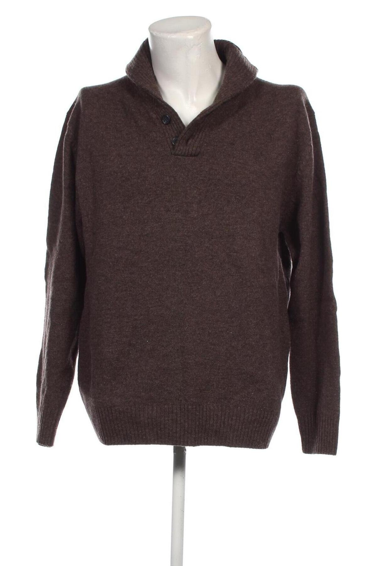 Ανδρικό πουλόβερ Just, Μέγεθος XXL, Χρώμα Καφέ, Τιμή 10,52 €