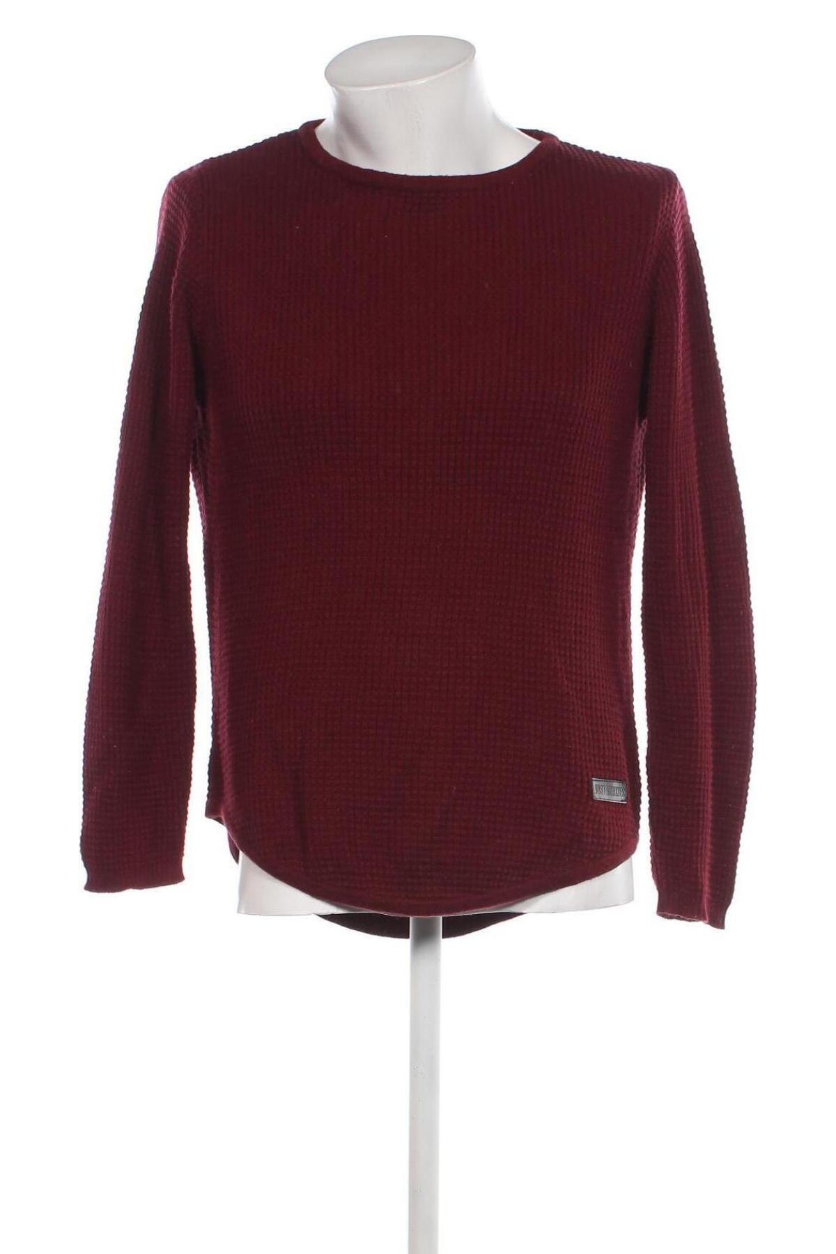 Herrenpullover Just Junkies, Größe M, Farbe Rot, Preis 11,83 €