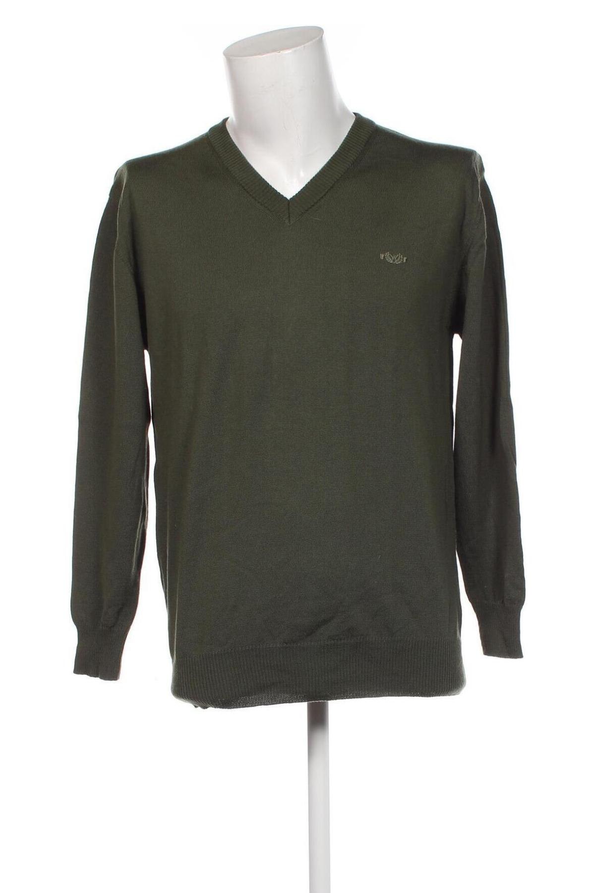 Herrenpullover Marco Donati, Größe L, Farbe Grün, Preis 11,12 €