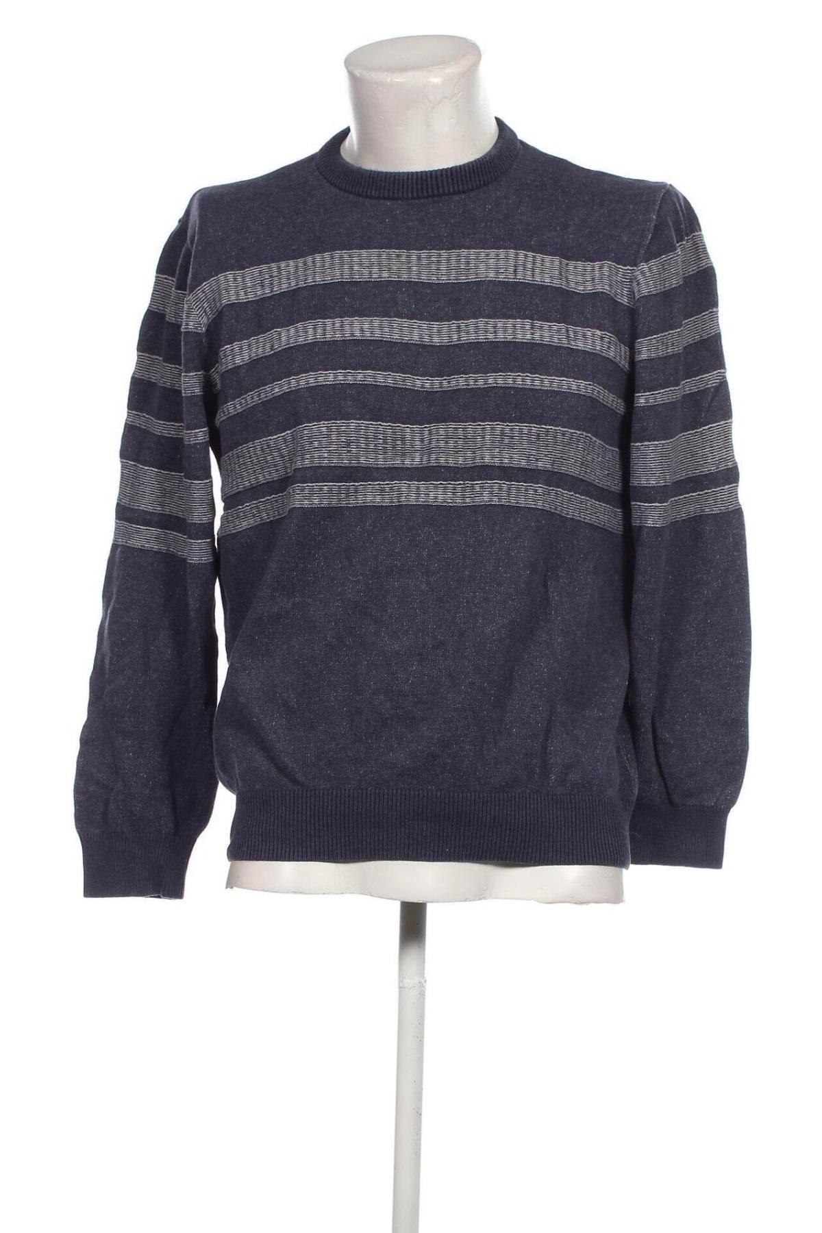 Мъжки пуловер Mauro Ferrini, Размер L, Цвят Син, Цена 13,63 лв.