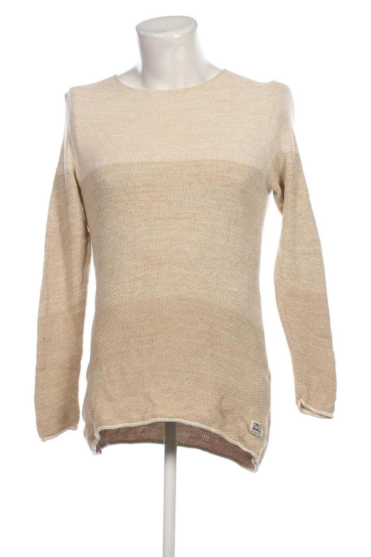 Herrenpullover Originals By Jack & Jones, Größe M, Farbe Beige, Preis € 11,83