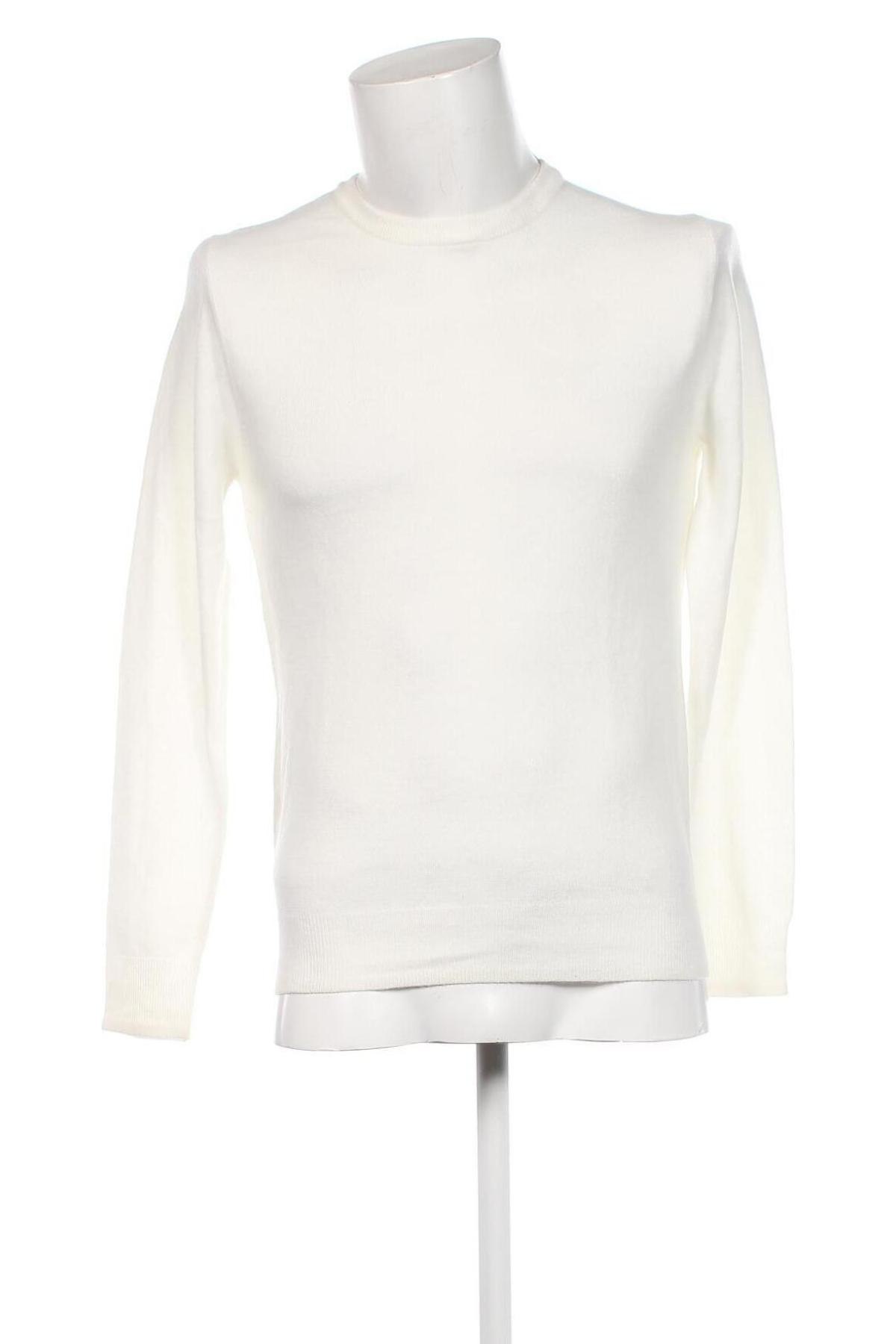 Ανδρικό πουλόβερ Primark, Μέγεθος S, Χρώμα Λευκό, Τιμή 6,28 €