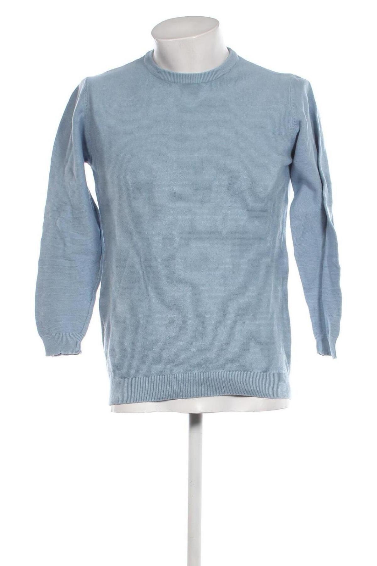 Мъжки пуловер Pull&Bear, Размер M, Цвят Син, Цена 15,37 лв.