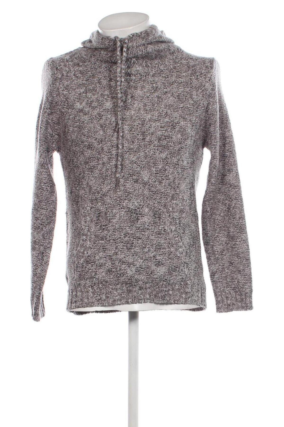 Мъжки пуловер Pull&Bear, Размер M, Цвят Сив, Цена 14,79 лв.