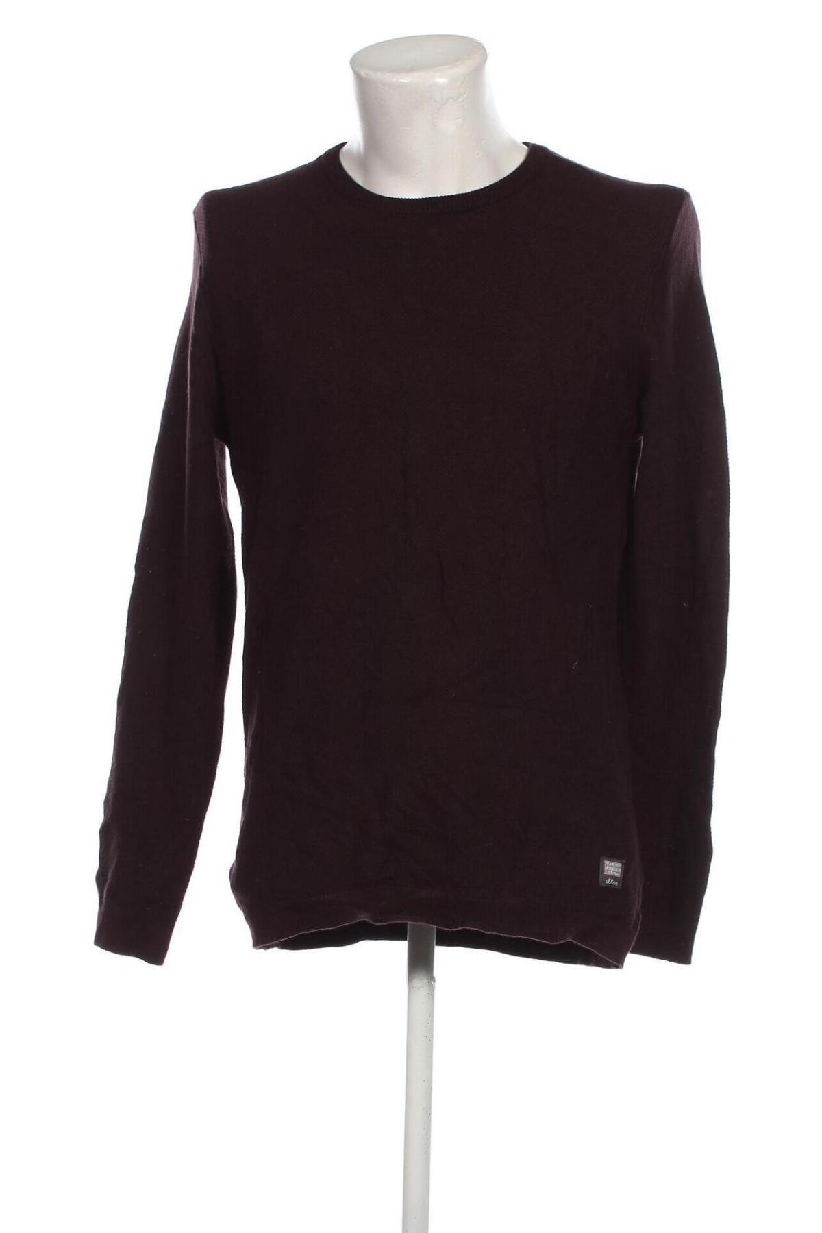 Мъжки пуловер S.Oliver, Размер L, Цвят Червен, Цена 38,50 лв.