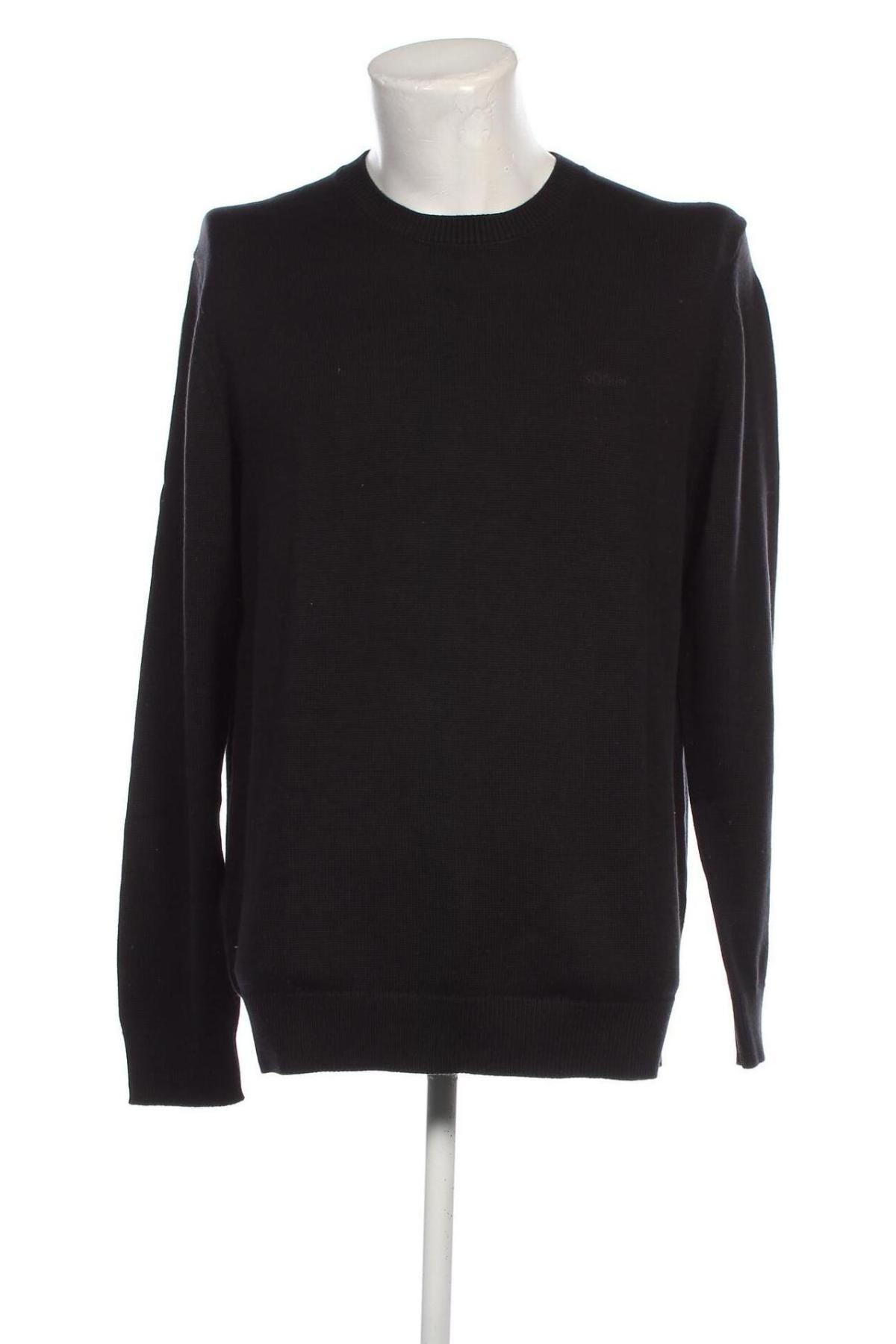Ανδρικό πουλόβερ S.Oliver, Μέγεθος XL, Χρώμα Μαύρο, Τιμή 19,05 €
